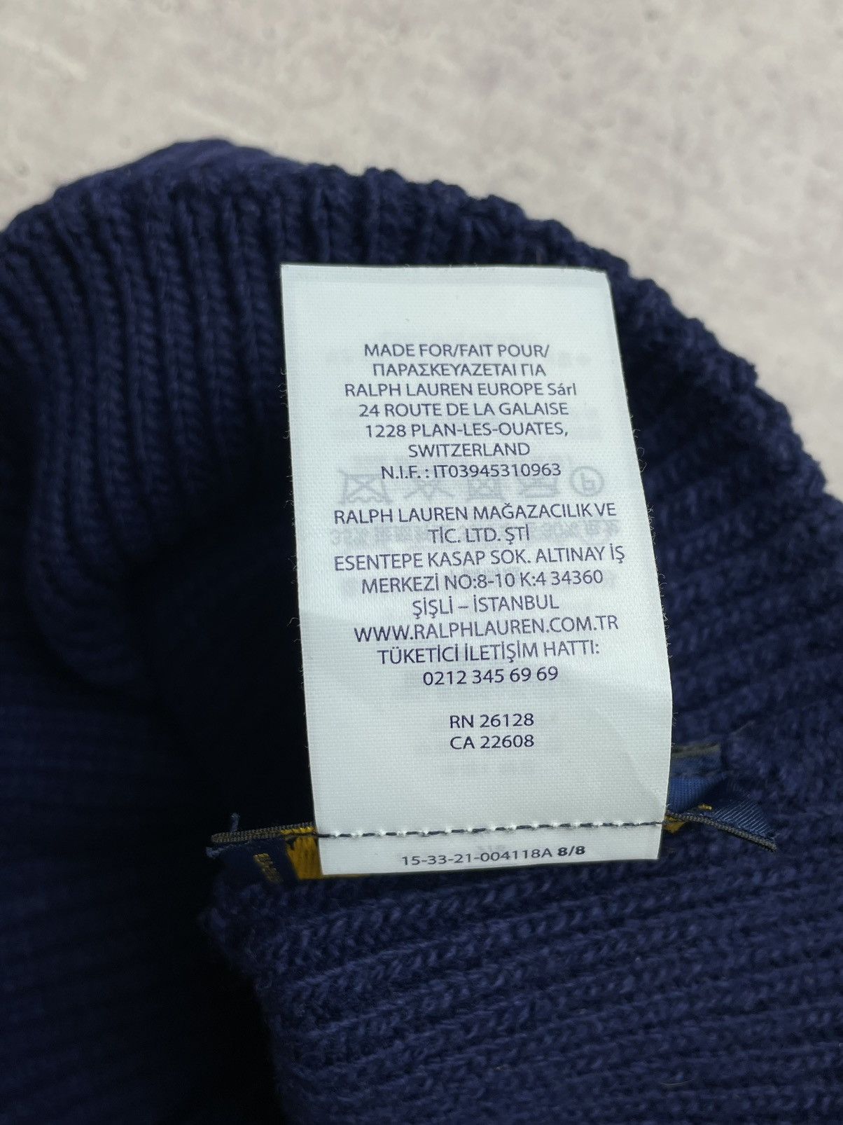 Polo Ralph Lauren × Vintage Rare Vintage Polo Ralph Lauren Beanie Hat Size ONE SIZE - 6 Thumbnail