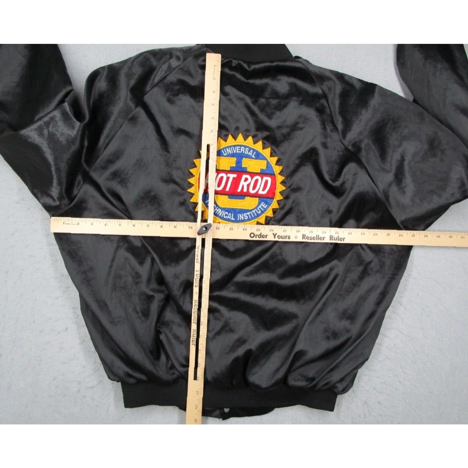Vintage VINTAGE West Ark Jacket Mens XL Black Satin Snap Front Bomber 80s 90s Cars City Retro Transportation Size US XL / EU 56 / 4 - 7 Thumbnail