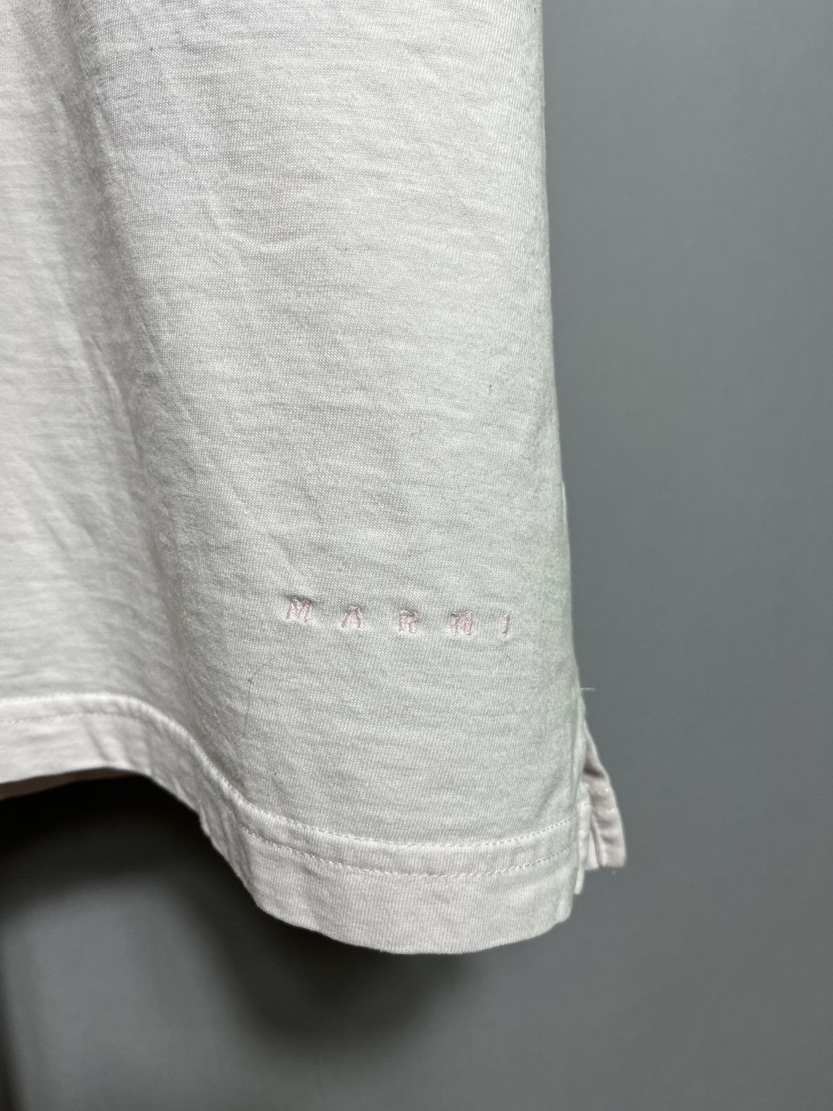 Marni marni humu0011el mens t-shirt light pink short sleeve cotton Size US XL / EU 56 / 4 - 6 Thumbnail
