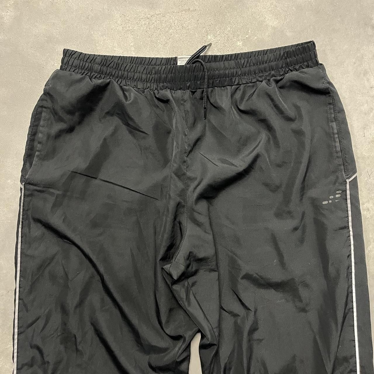 Japanese Brand × Vintage Vintage Y2K/2000s Black Striped Drill Essential Track Pants! Size US 32 / EU 48 - 4 Thumbnail