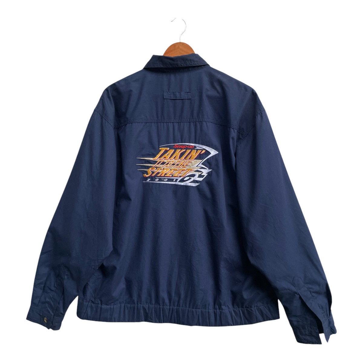 Japanese Brand × Vintage Vintage Snap On Racing Motorsport Backhit Winbreaker Jacket Size US L / EU 52-54 / 3 - 1 Thumbnail