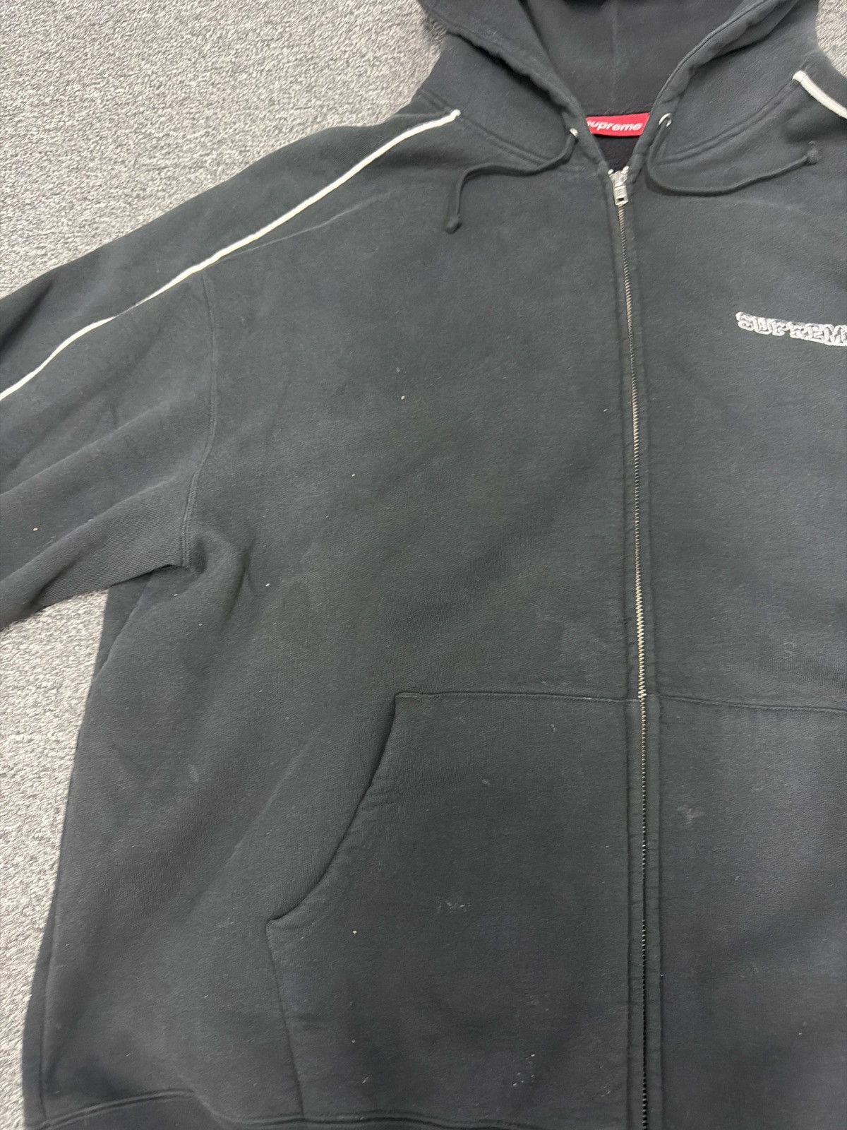 Supreme Supreme State Zip Up Hooded Sweatshirt Size US XXL / EU 58 / 5 - 6 Thumbnail