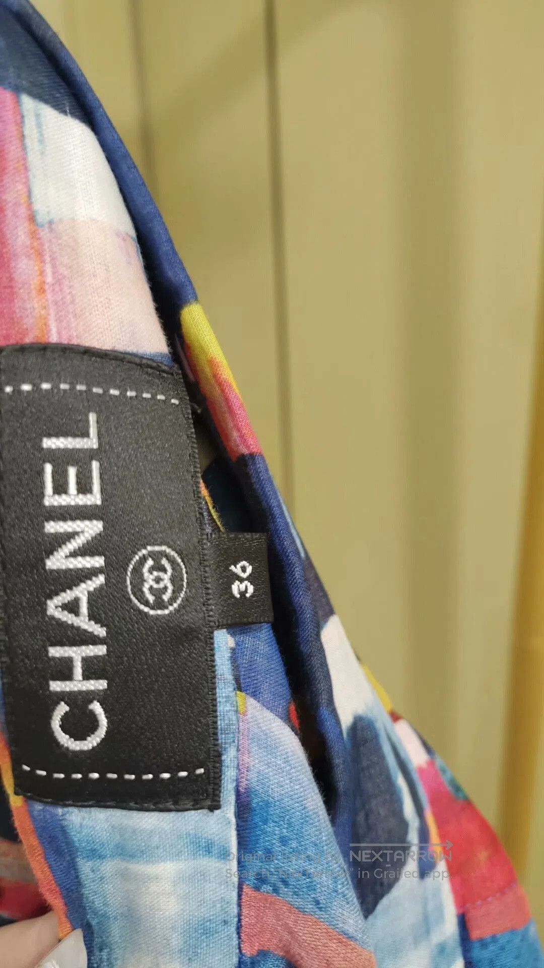 Chanel Chanel Abstract Print Pleated Skirt. Size 26" / US 2 / IT 38 - 4 Thumbnail