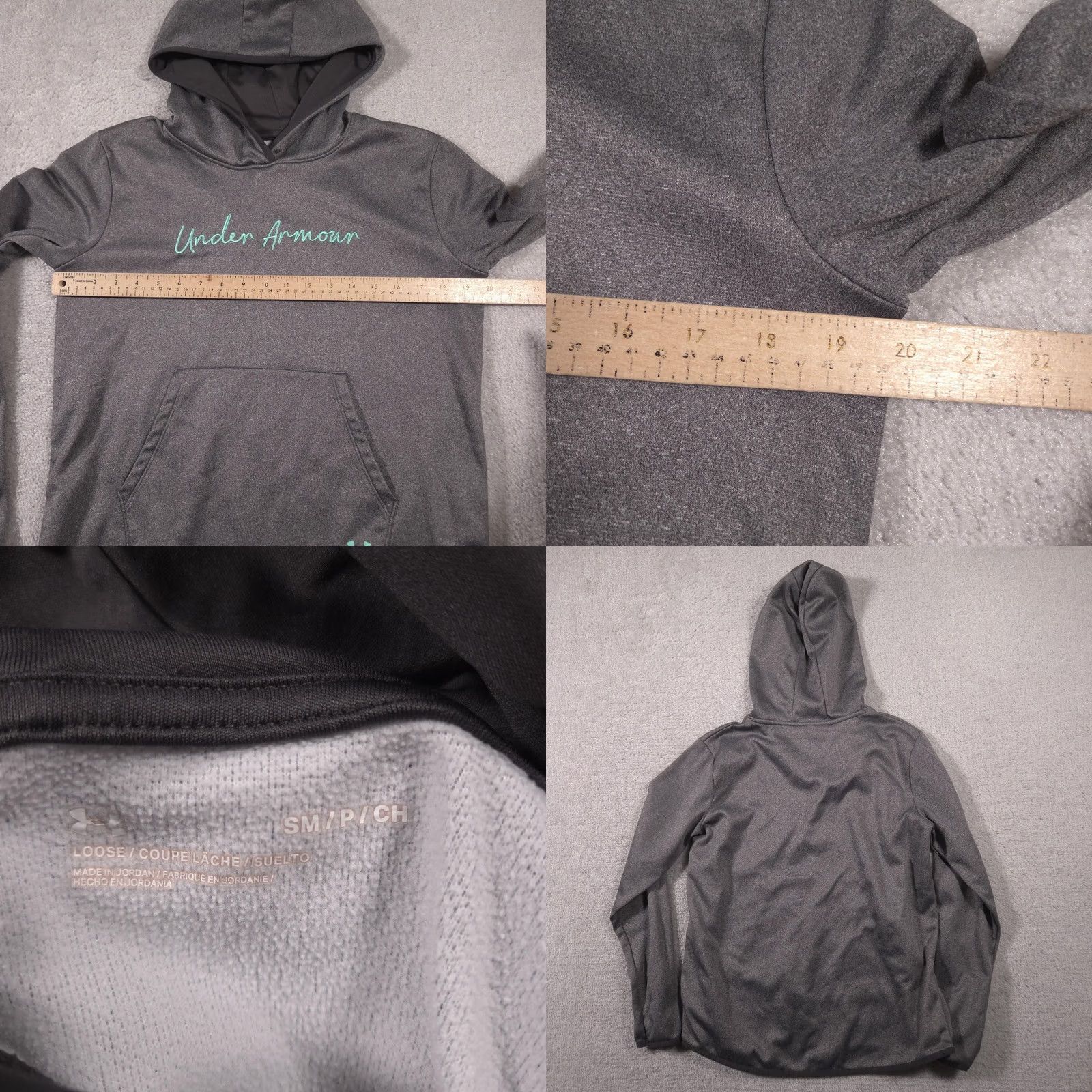 Under Armour Under Armour Hoodie Womens Small Gray Loose Fit Pullover Script Logo Pocket Hoodie Women Small Gray Loose Fit Script Logo Pocket Size S / US 4 / IT 40 - 8 Thumbnail