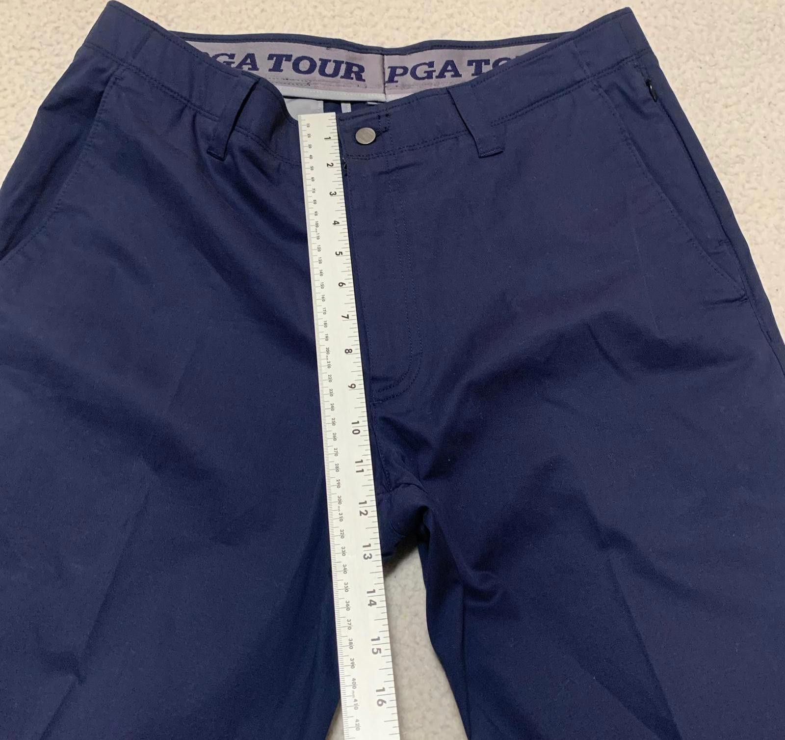 PGA Tour PGA TOUR Men's Size 36x32 Navy Blue Golf Pants Size 42R - 8 Thumbnail