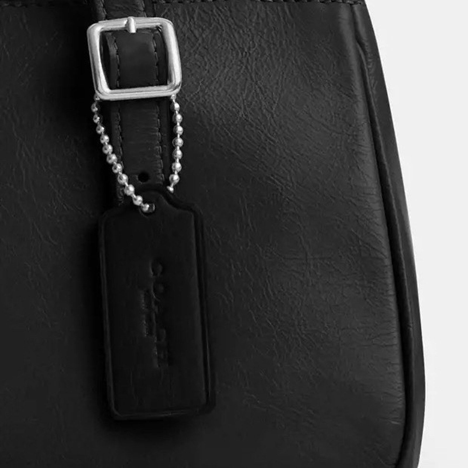 Coach NWT Coach Asher Shoulder Bag CBJ05 Glazed Leathe Black Size ONE SIZE - 12 Thumbnail
