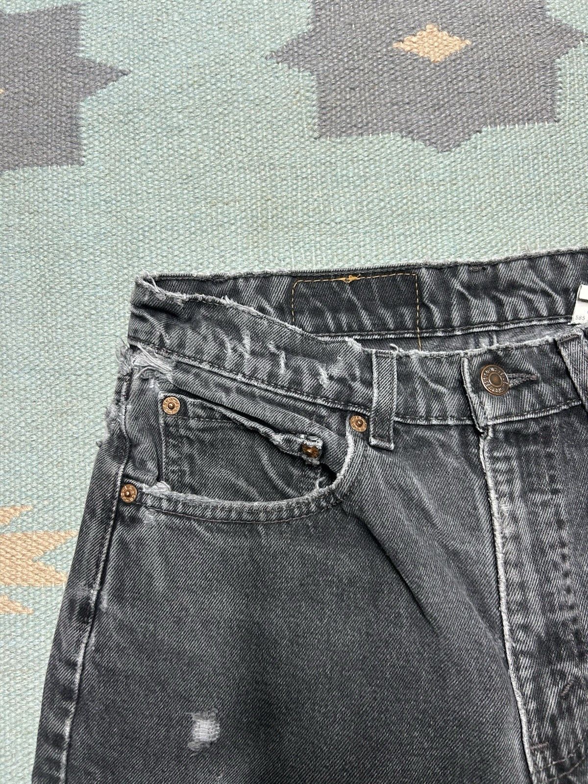 Vintage 90s Levis 550 jeans relaxed faded distress skater USA 30x31 Size US 30 / EU 46 - 9 Thumbnail