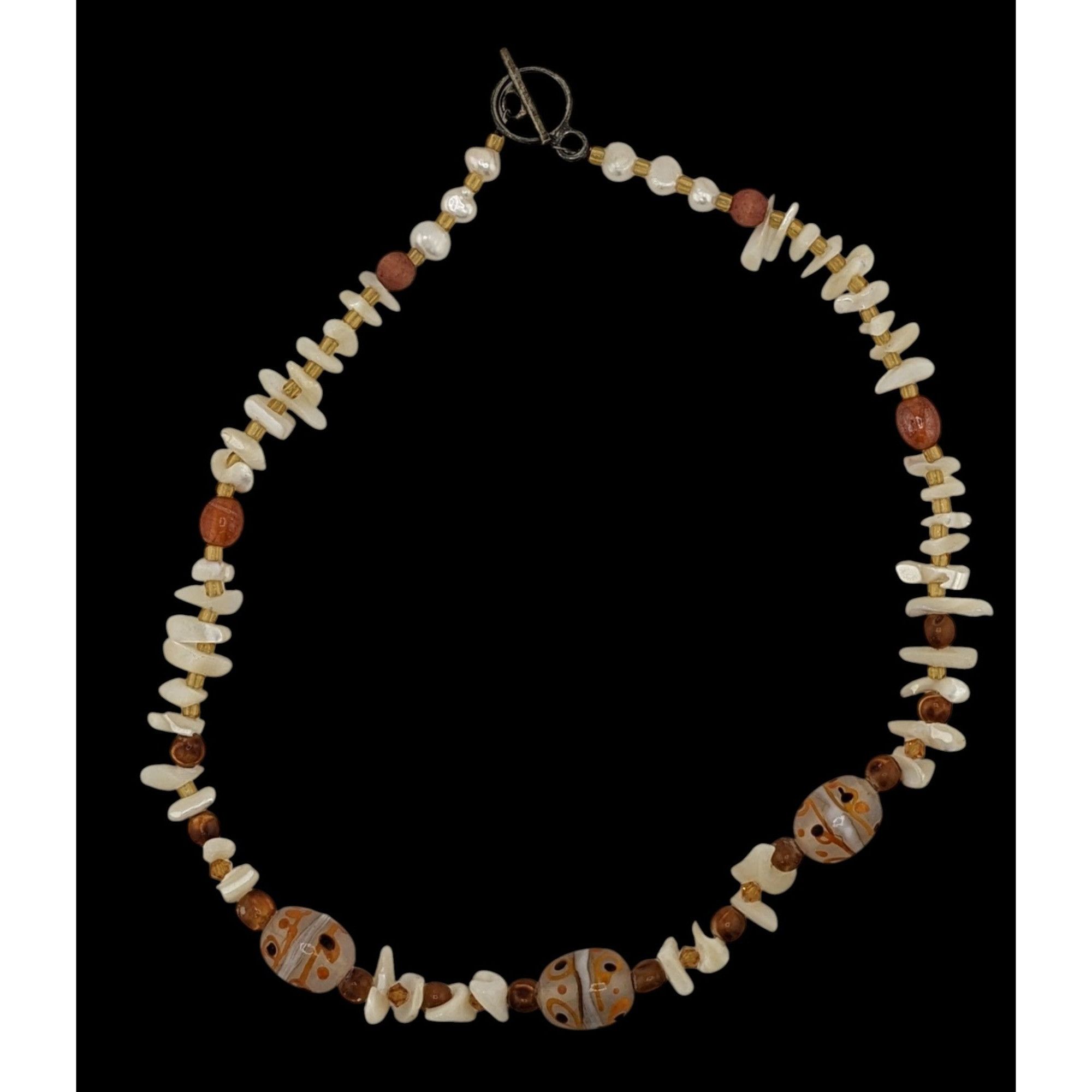 Other Handmade Mermaidcore Shell Pearl and Glass Necklace Size ONE SIZE - 1 Thumbnail