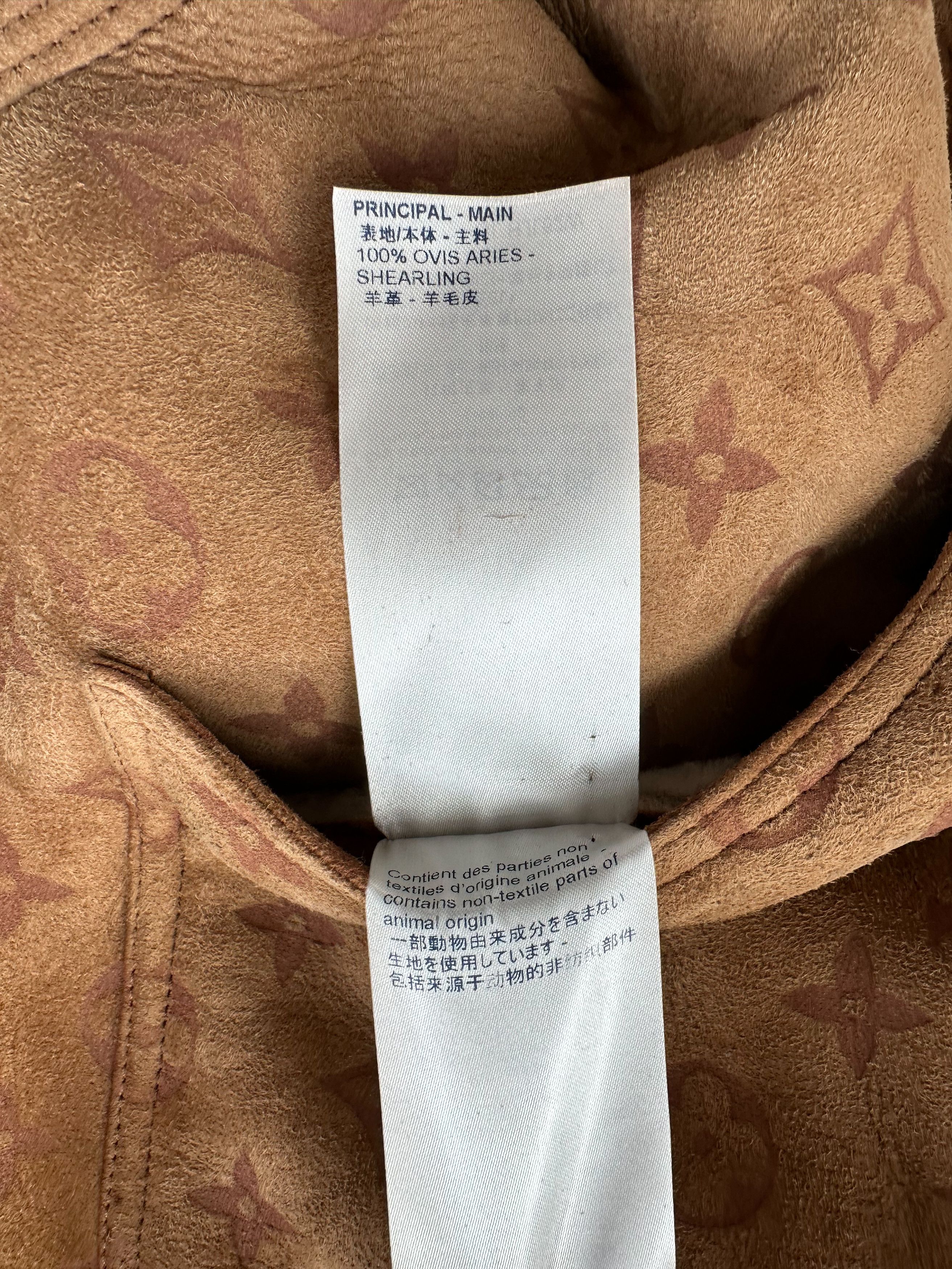 Louis Vuitton Louis Vuitton Brown Monogram Shearling Jacket Size US XXL / EU 58 / 5 - 5 Thumbnail