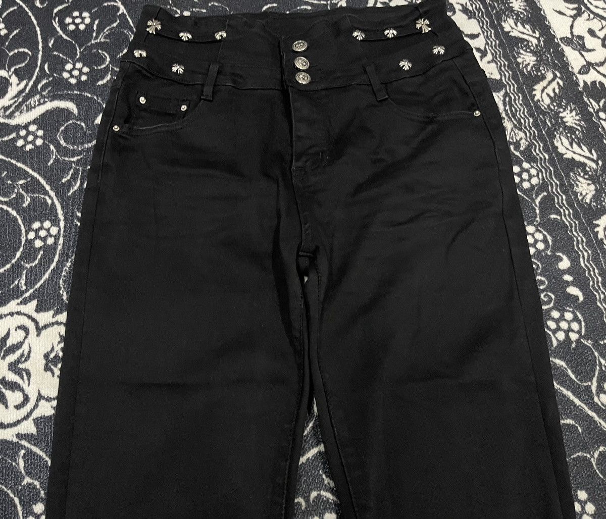 Japanese Brand CHROME HEARTS INSPIRED STRETCHABLE PANT UNBRAND Size US 28 / EU 44 - 5 Thumbnail