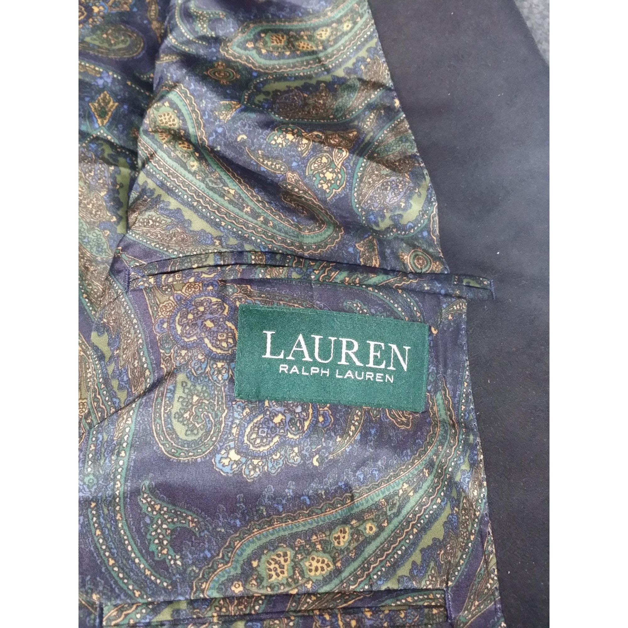 Lauren Ralph Lauren Lauren Ralph Lauren Blazer Men Sz 48R Black 2 Button Designe Size 48R - 7 Thumbnail