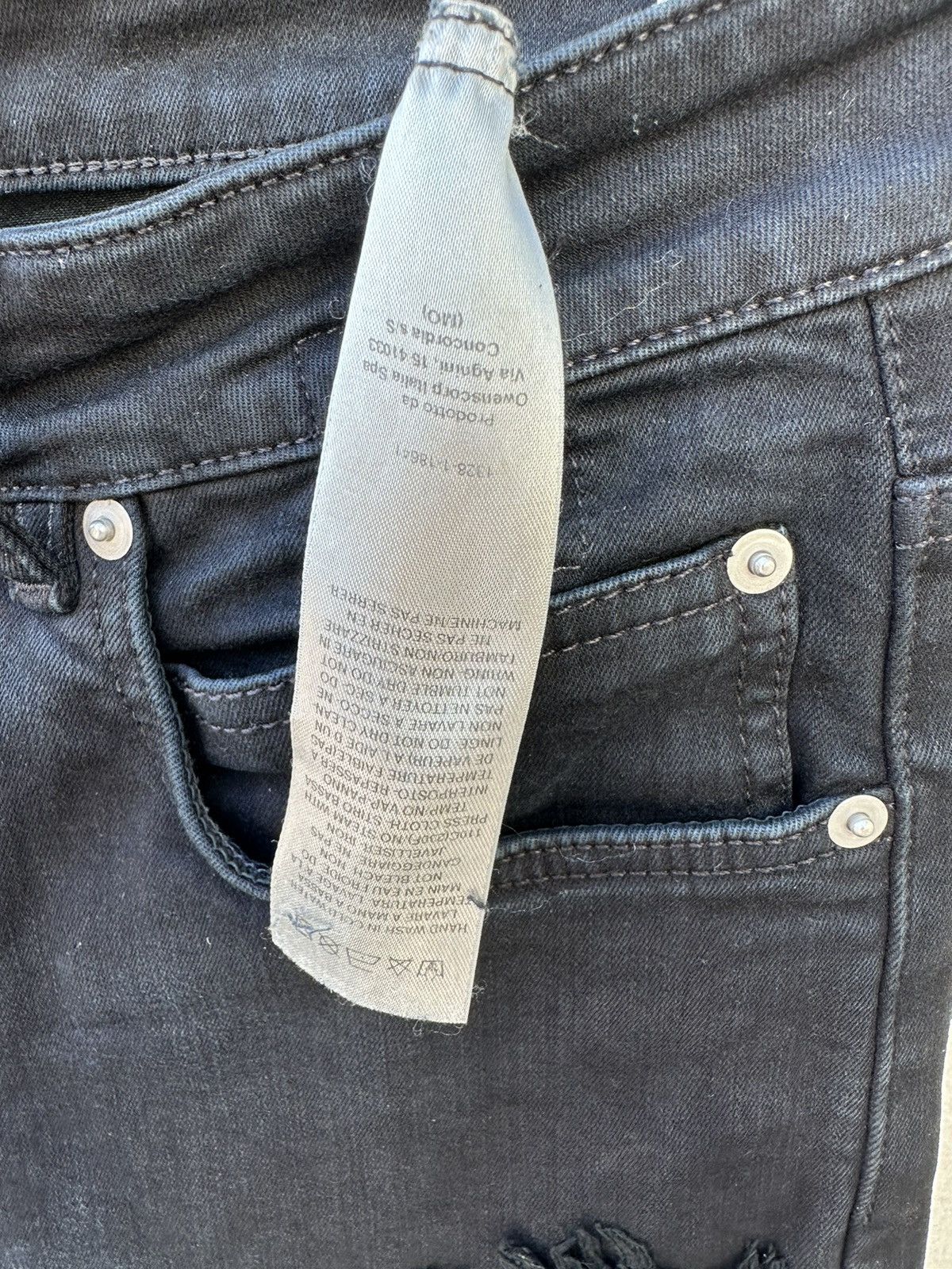 Rick Owens × Rick Owens Drkshdw Rick Owens frayed detail Detroit Denim Size US 31 - 12 Thumbnail