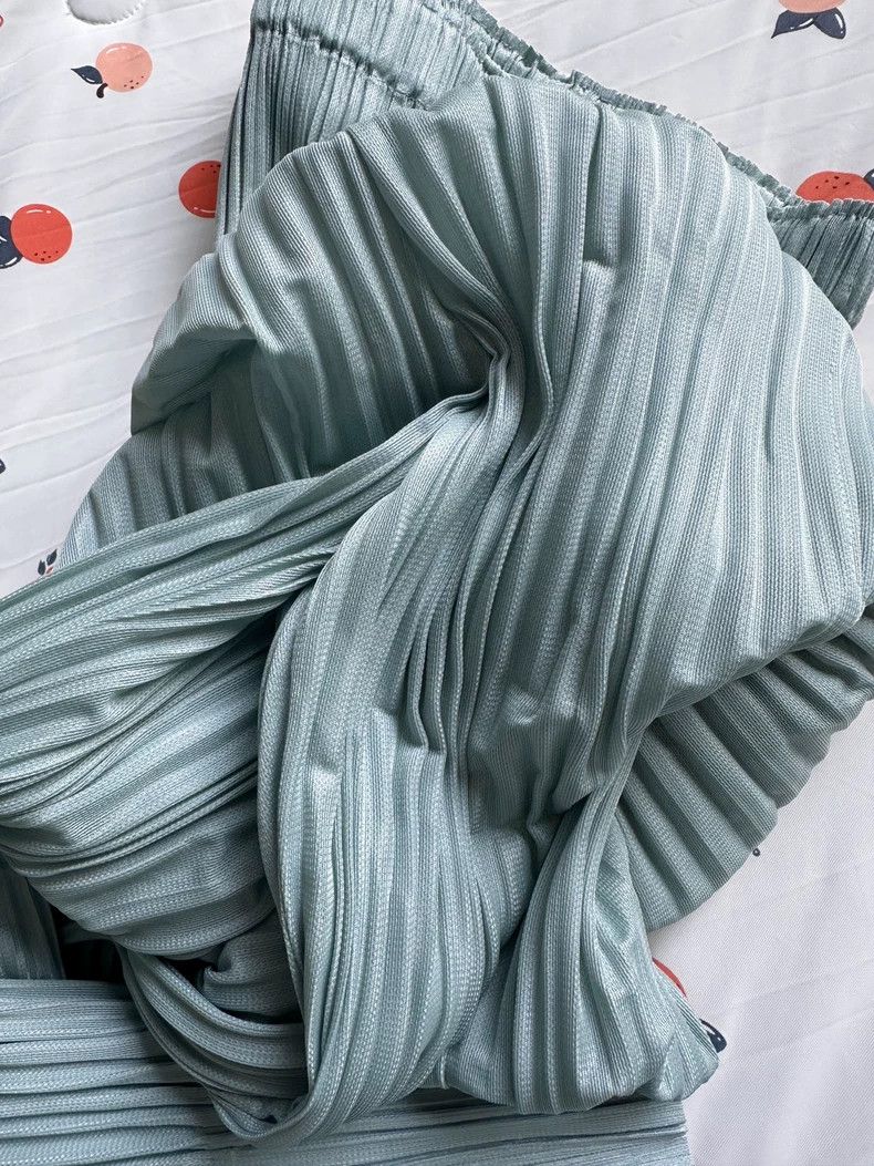 Issey Miyake Issey Miyake size:3 Light blue pleated puff pants Size 32" / US 10 / IT 46 - 9 Thumbnail