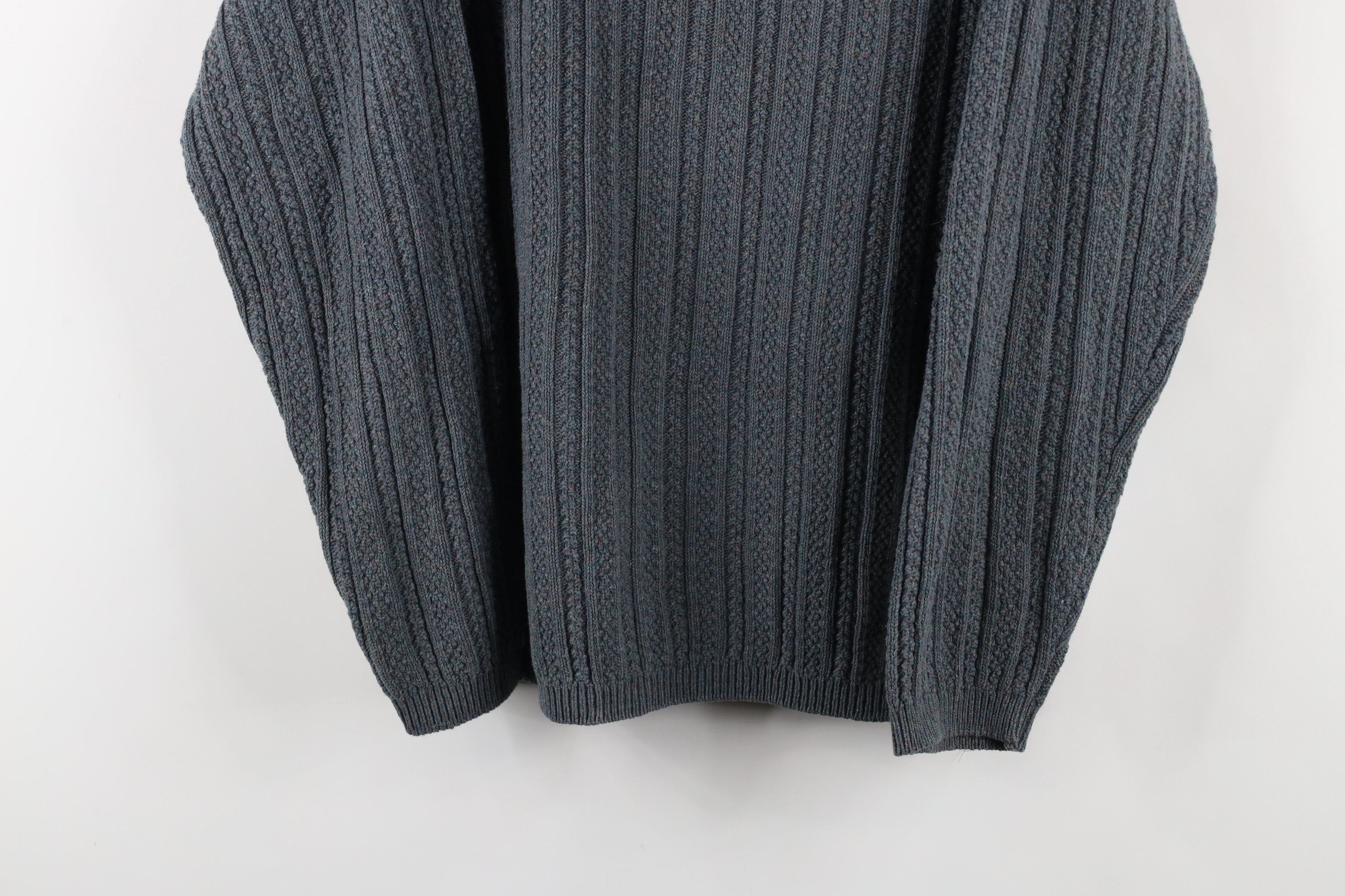 Vintage Vintage 90s Streetwear Fleck Ribbed Knit Henley Sweater USA Size US M / EU 48-50 / 2 - 3 Thumbnail