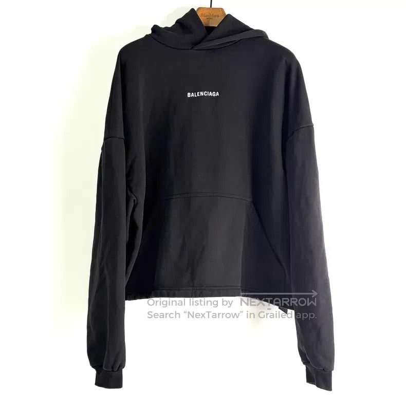 Balenciaga Balenciaga Embroidered Letter Hooded Sweatshirt Size US L / EU 52-54 / 3 - 1 Thumbnail
