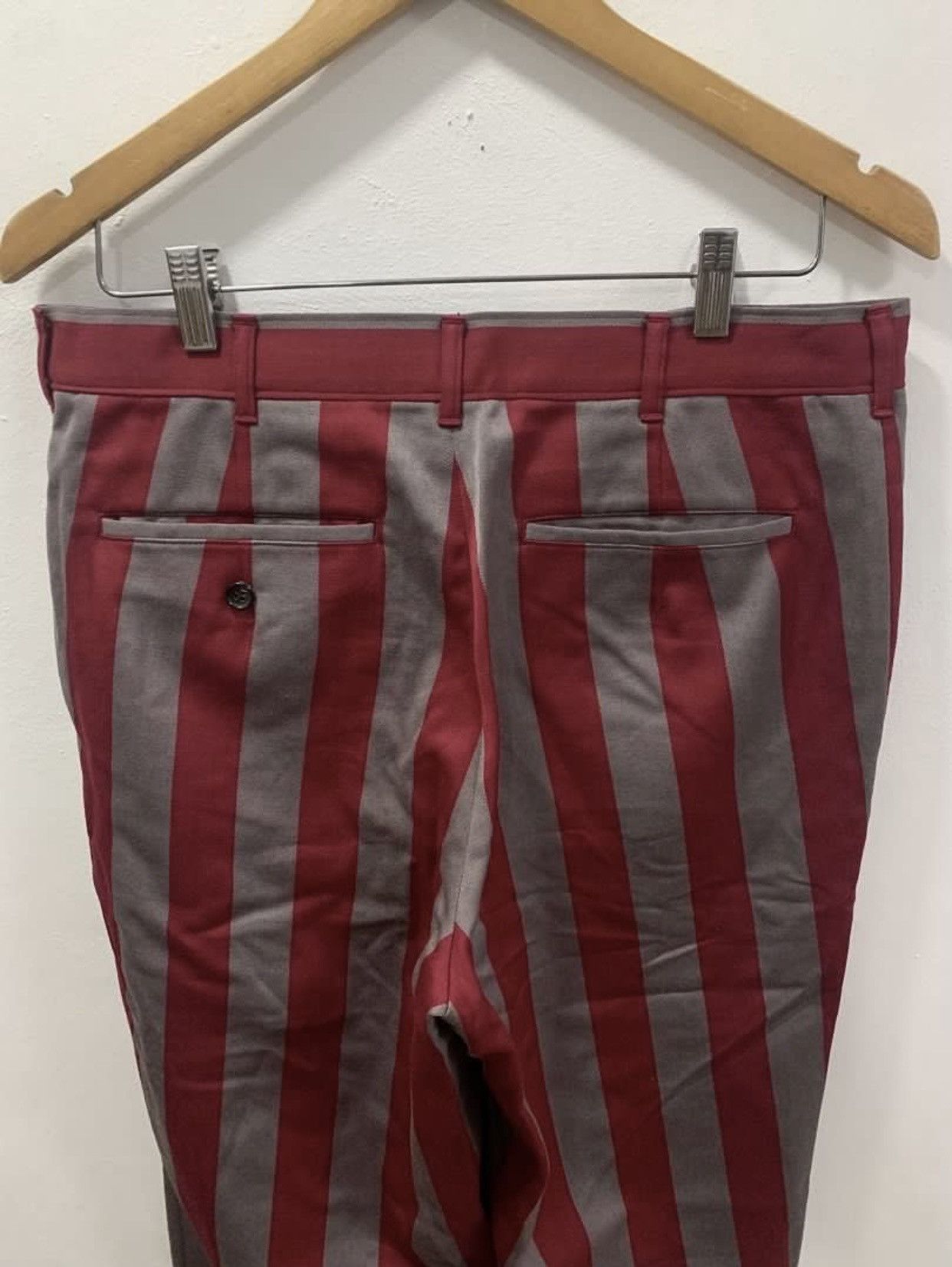 Comme des Garcons Homme Plus COMME des GARÇONS HOMME PLUS AD2000 STRIPED TAPERED PANTS Size US 33 - 6 Thumbnail
