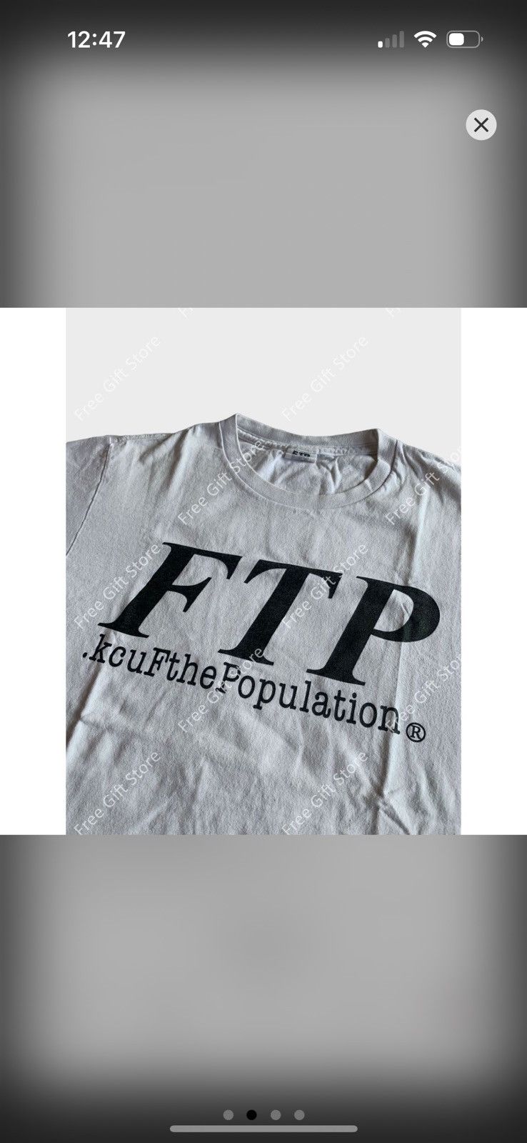 Fuck The Population KcuF the Population Original design T shirt 10Y/A Re-Release Size US L / EU 52-54 / 3 - 5 Thumbnail