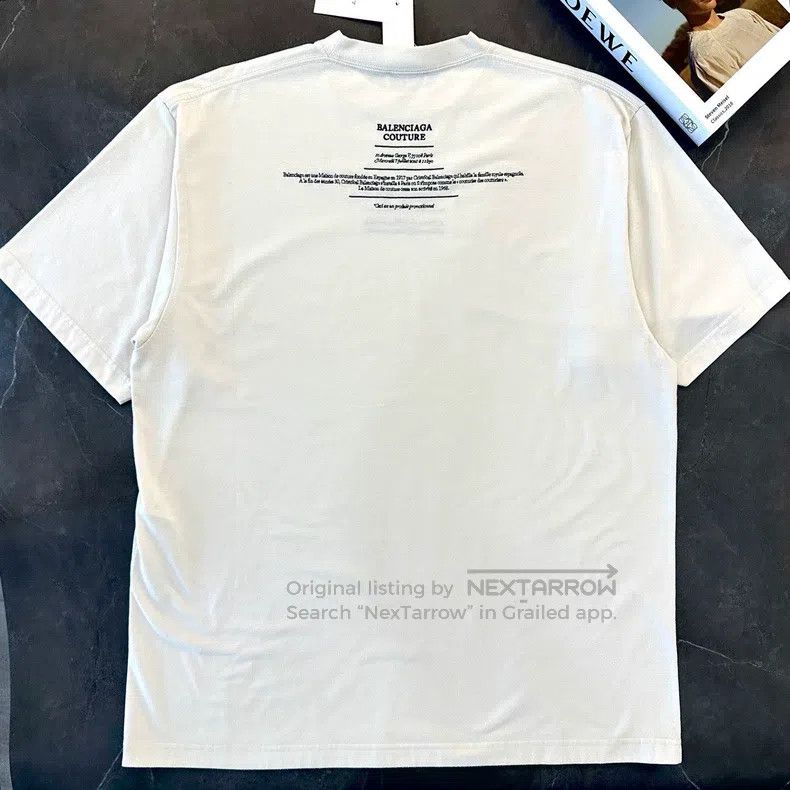 Balenciaga Balenciaga White Short Sleeve Size US XXS / EU 40 - 2 Thumbnail