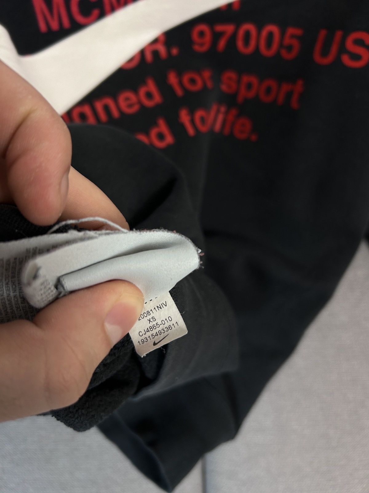 Nike Vintage Nike Double Swoosh Oversized Big Logo Sweatshirt Size US XS / EU 42 / 0 - 10 Thumbnail
