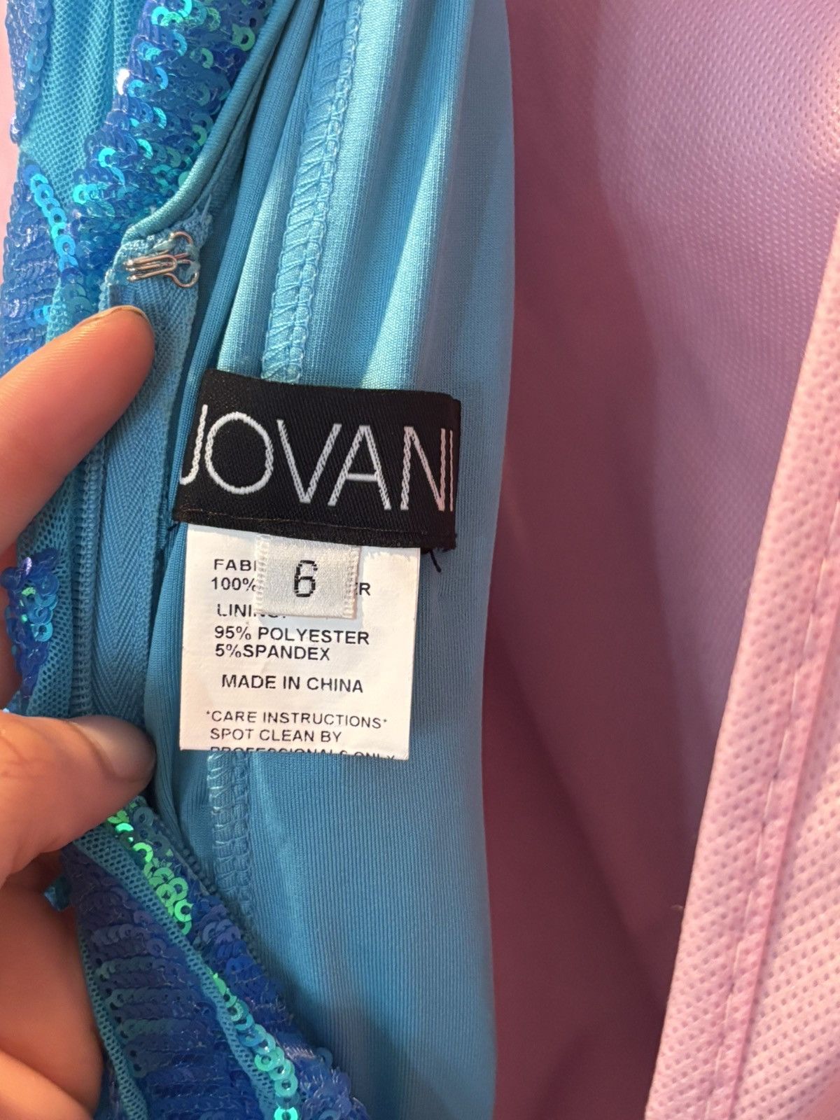 Other Jovani 08646 royal blue sequined prom gown. Size M / US 6-8 / IT 42-44 - 3 Thumbnail