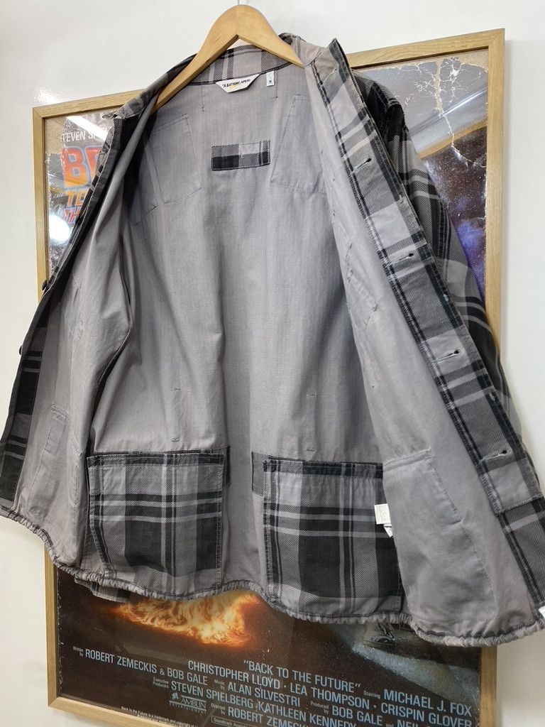 Bape 00s Bape Classics Plaid Check Multi Pocket Utility Jacket Size US M / EU 48-50 / 2 - 8 Thumbnail