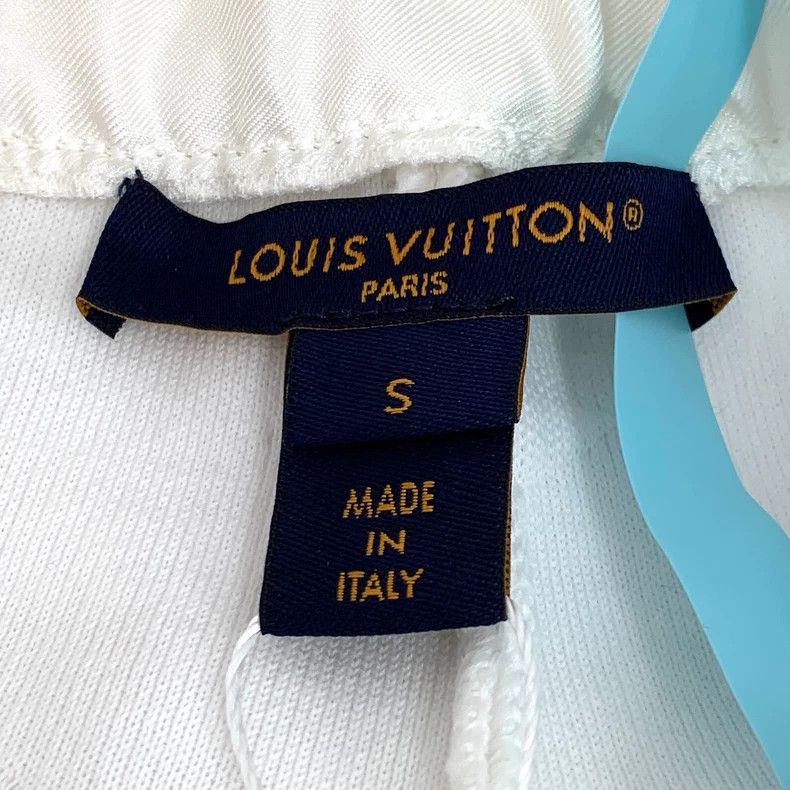 Louis Vuitton Louis Vuitton size s 24 white logo embossed cotton lace-up Size 24" / US 00 / IT 34 - 6 Thumbnail