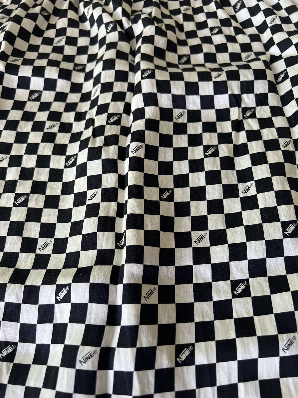 Japanese Brand × Takahiromiyashita The Soloist. Number (N)ine Checkered Silk white black skirt boxer pants Size 32" / US 10 / IT 46 - 4 Thumbnail