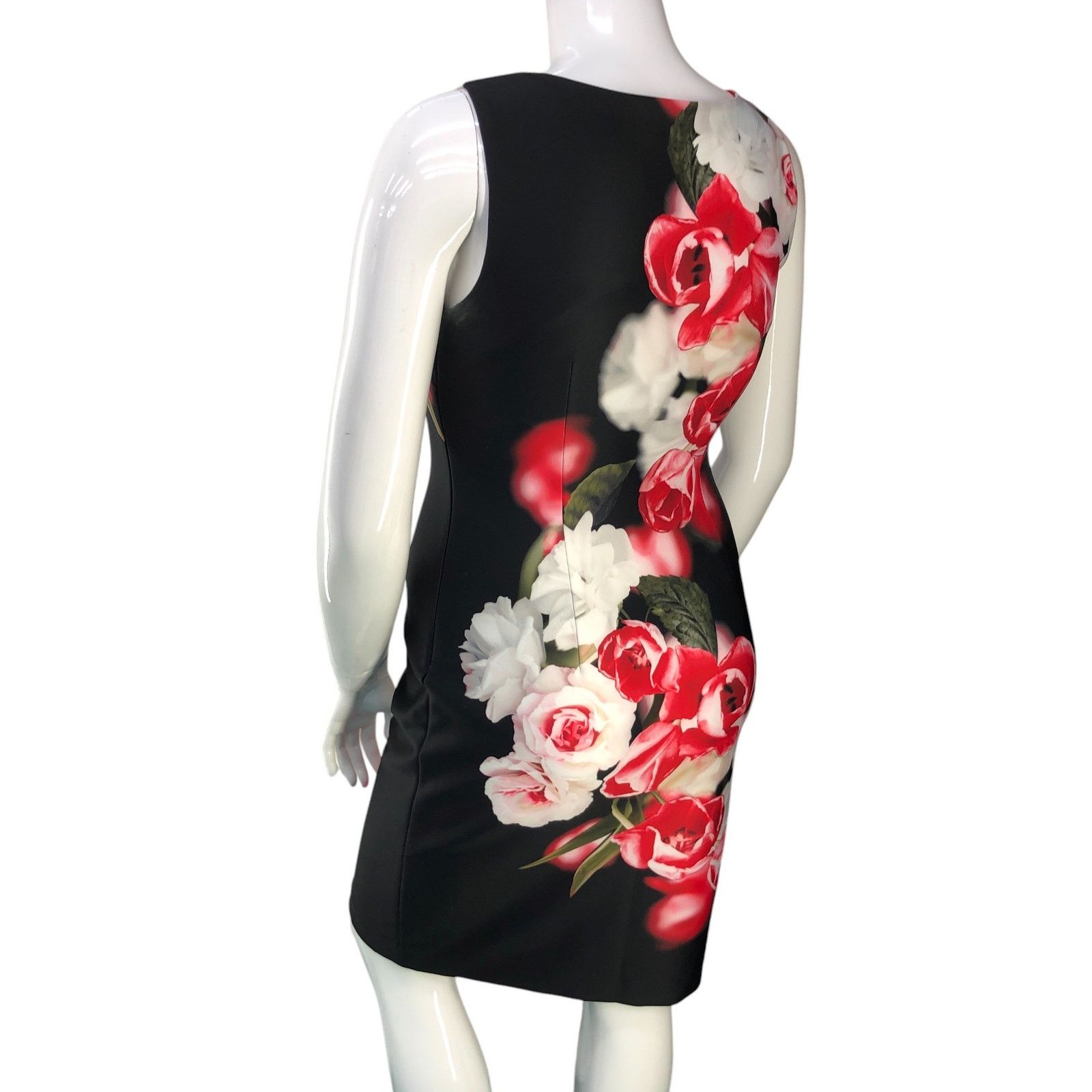 Calvin Klein Calvin Klein Size 10 Dress Scuba Roses Sleeveless Career Size L / US 10 / IT 46 - 6 Thumbnail