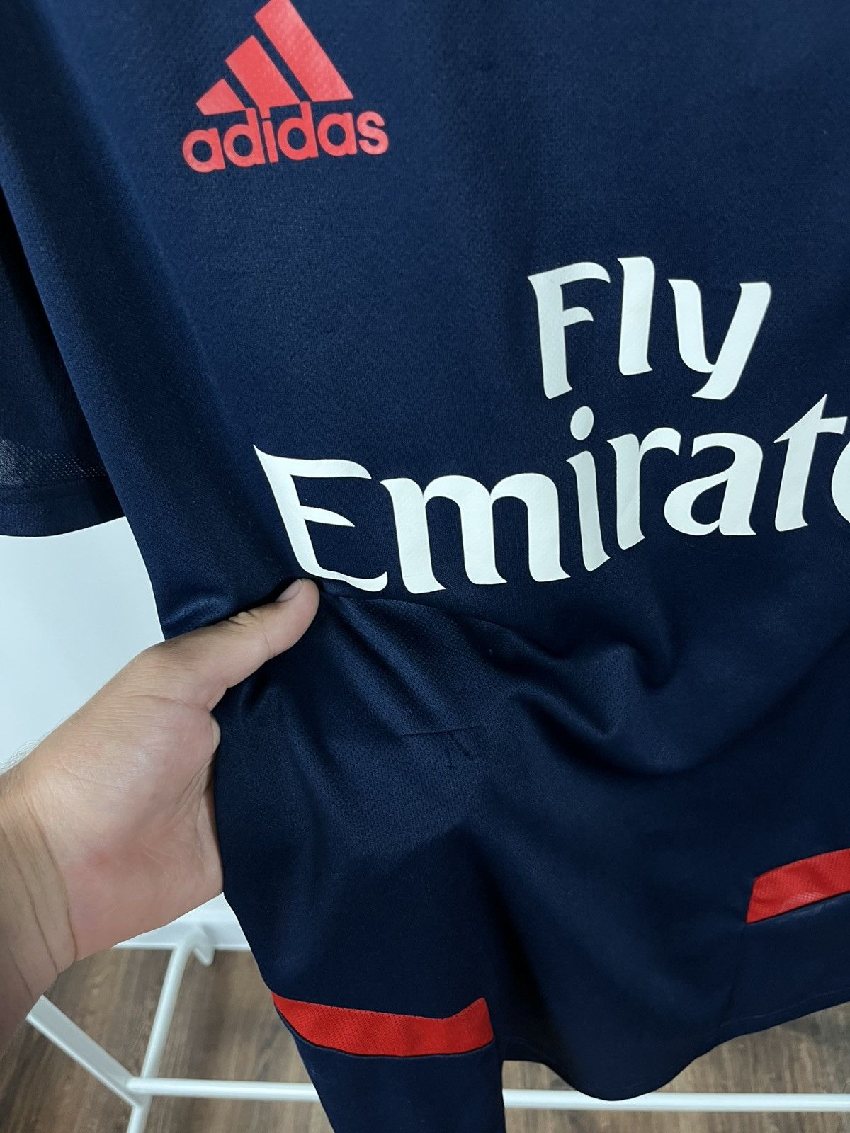 Adidas Adidas Arsenal Fly Emirates ClimaCool Jersey Navy Red L 2019 Size US L / EU 52-54 / 3 - 5 Thumbnail