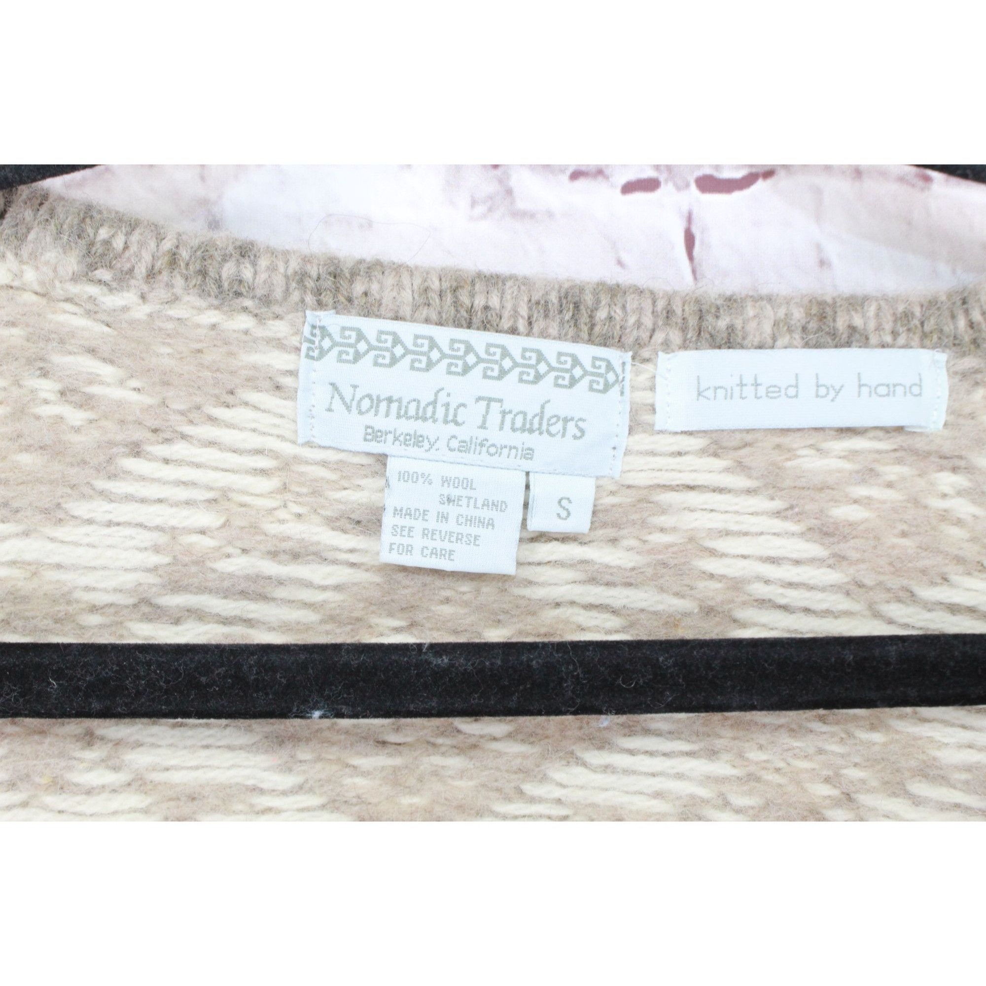 Vintage Vintage Nomadic Traders Women's Nordic 100% Wool Sweater Size S / US 4 / IT 40 - 8 Thumbnail