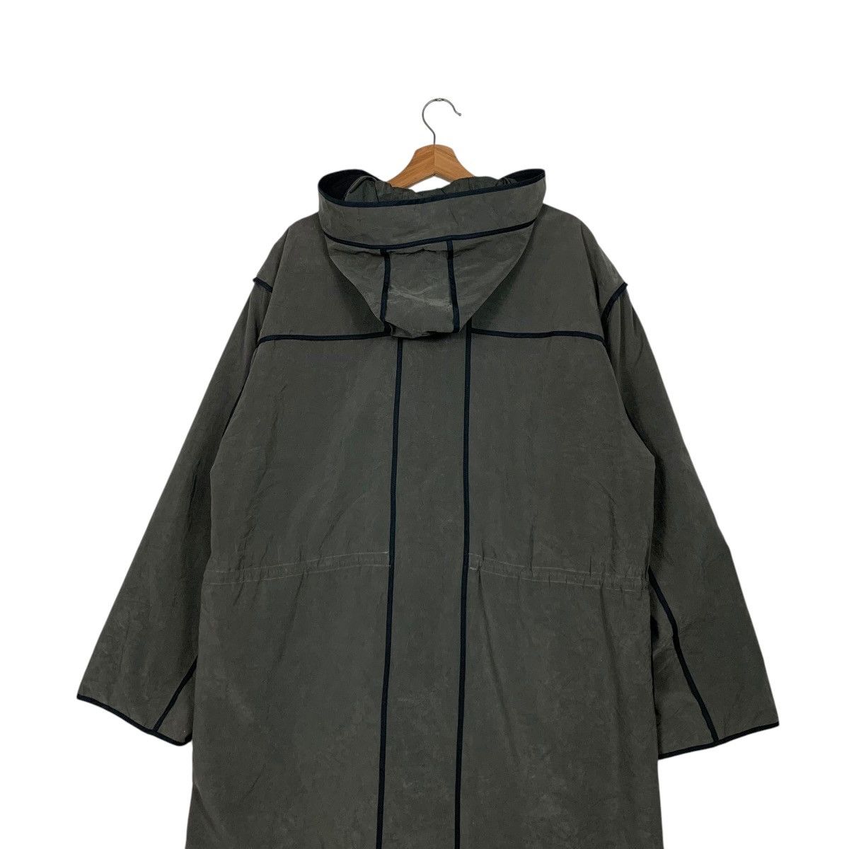 Japanese Brand Vintage DOMINIQUE MORLOTTI PARIS Hooded Long Coat #2453-C110 Size US M / EU 48-50 / 2 - 9 Thumbnail
