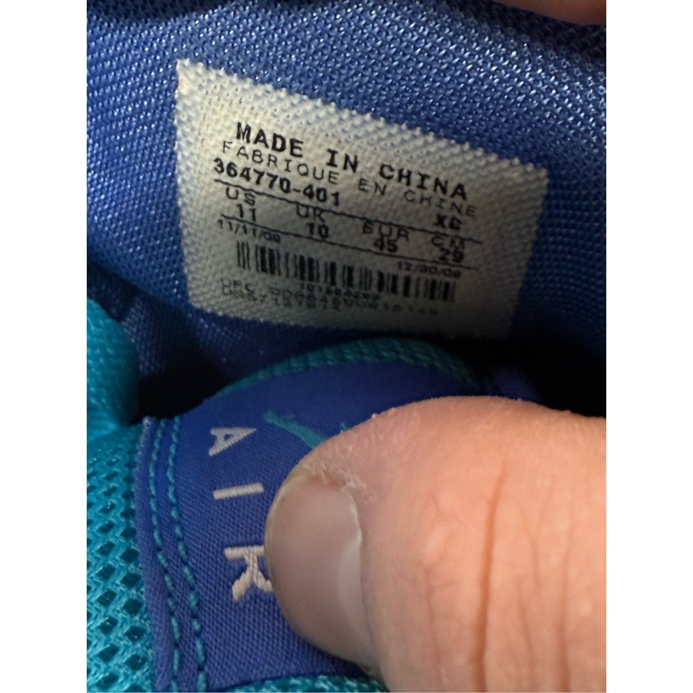 Jordan Brand Nike Mens Air Jordan 1 Phat Blue White Sz 11 364770-401 Mid Size US 11 / EU 44 - 7 Thumbnail
