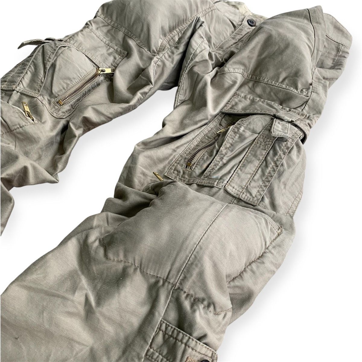 Japanese Brand 💥Crazy Multipocket Abahouse Bondage Style Cargo Pants Size US 31 - 8 Thumbnail