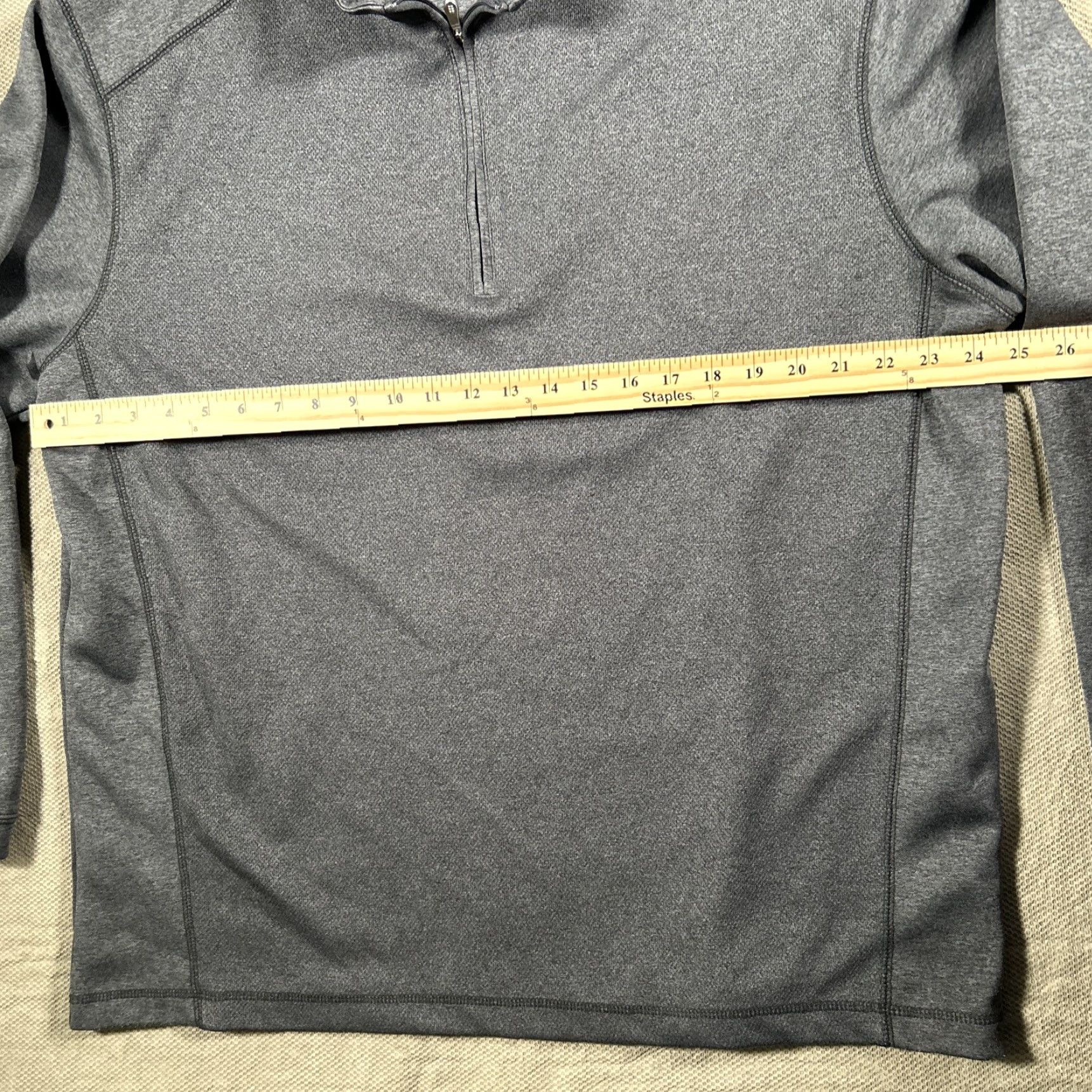 Vintage Pebble Beach Mens 1/4 Zip Performance Pullover Gray XL Shirt Golf Size US XL / EU 56 / 4 - 6 Thumbnail