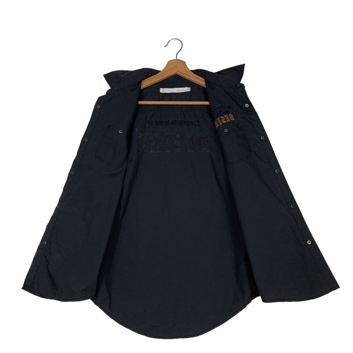 Japanese Brand DESIRE Big Logo 3 Quarter Sleeve Button Shirt #0645-C30 Size M / US 6-8 / IT 42-44 - 11 Thumbnail