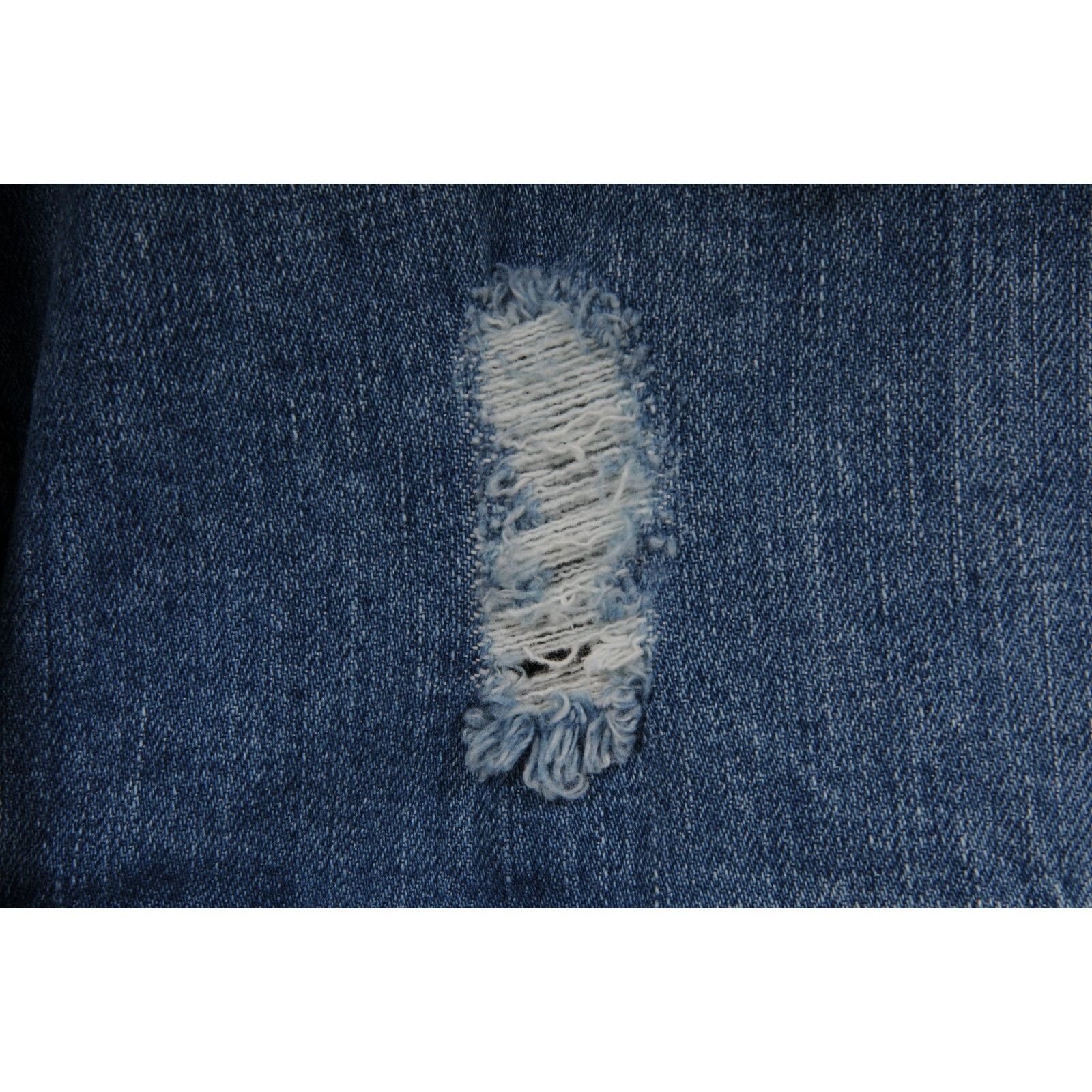 Oro Los Angeles Floral Embroidery Jean Denim Trucker Jacket Shearling Collar Size US L / EU 52-54 / 3 - 4 Thumbnail