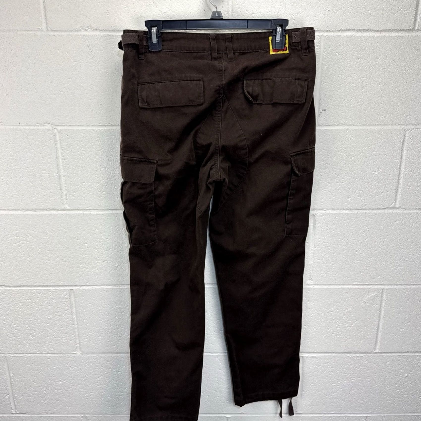 Empyre VINTAGE Empyre Pants Cargo Straight Leg Relaxed Fit Brown 30x29 Adjustable Waist Men’s Baggy Casual Size US 30 / EU 46 - 6 Thumbnail