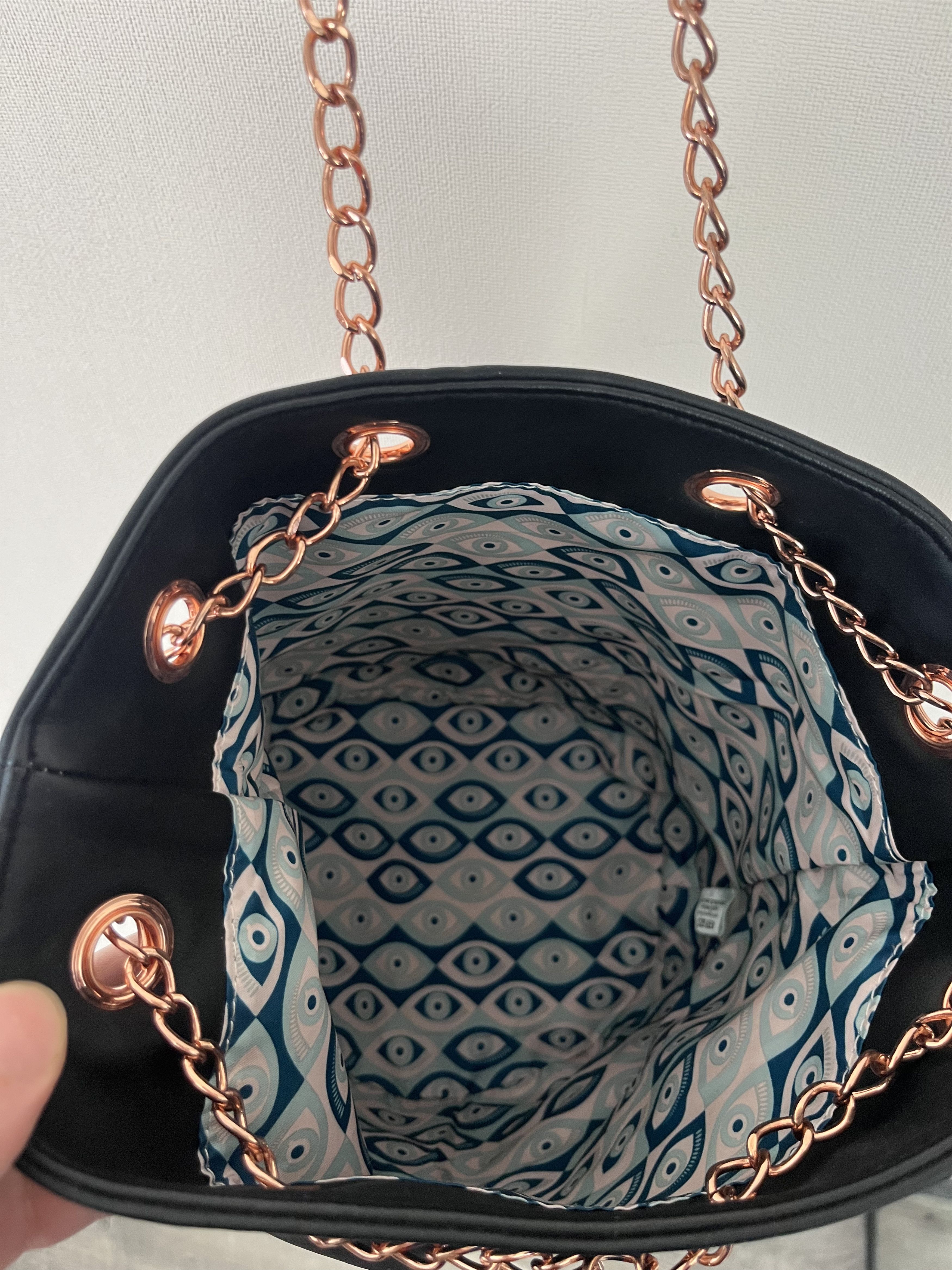 Kenzo KENZO PARFUMS Black Leather Gold Strap Branded Bucket Bag Size ONE SIZE - 5 Thumbnail