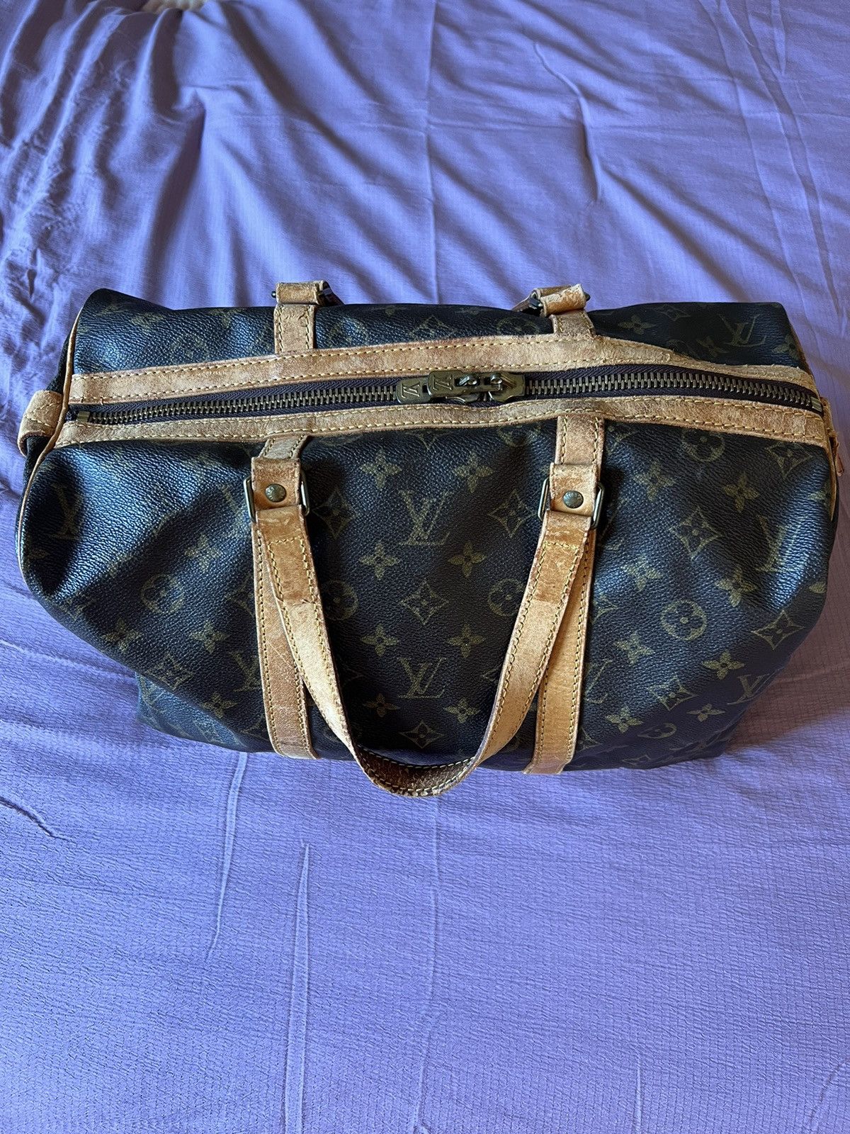 image of Vintage Louis Vuitton Boston Bag 35 in Brown, Women's