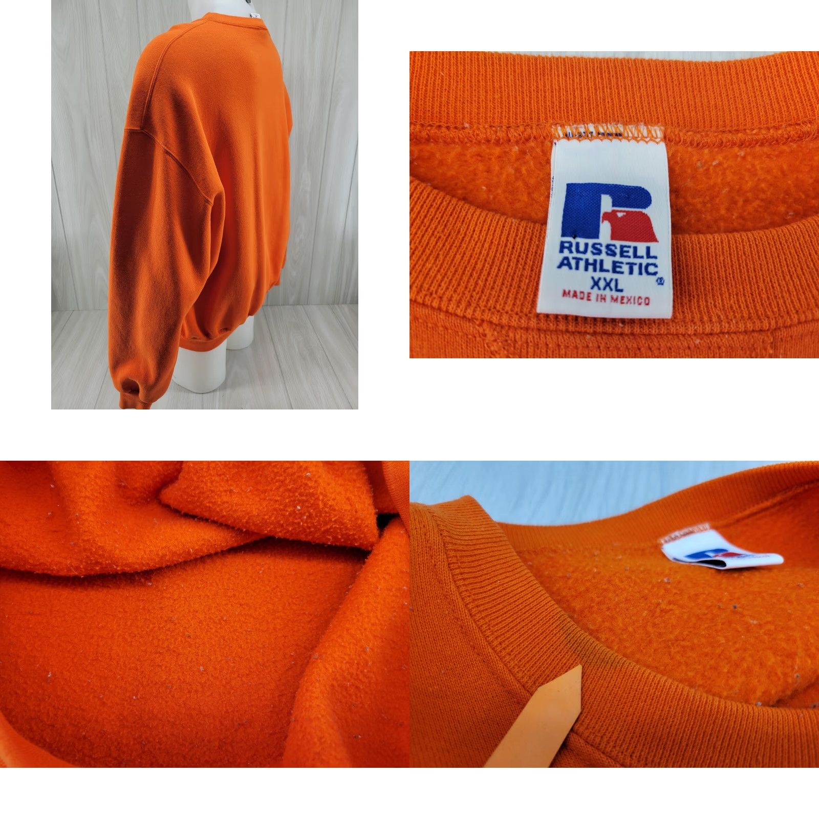 Russell Athletic VINTAGE Russell Athletic Orange Crewneck Sweatshirt Adult XL Tiger 90s College Football Size US XL / EU 56 / 4 - 8 Thumbnail