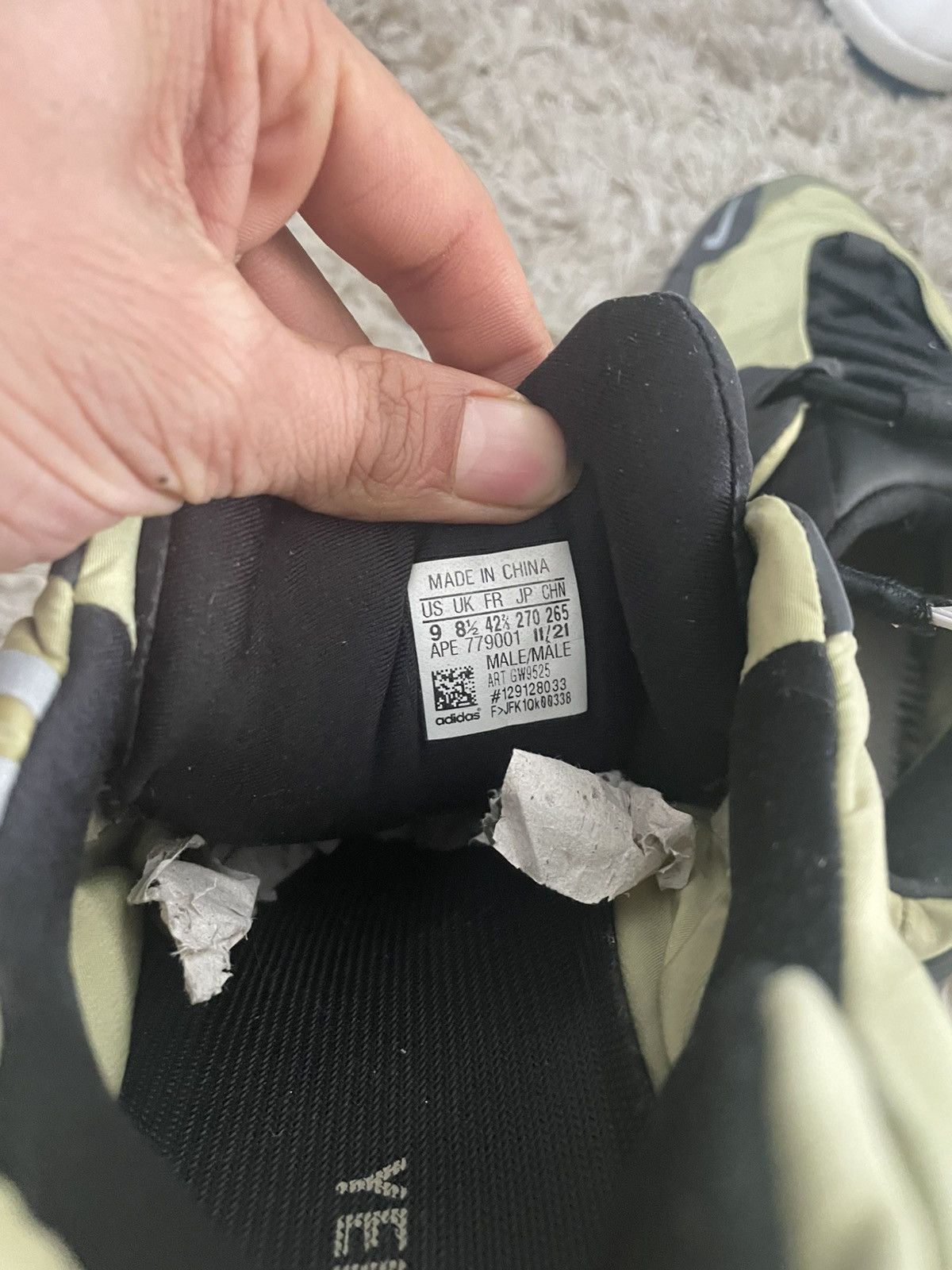 Adidas Adidas Mens Yeezy Boost 700 MNVN Resin Size US 9 / EU 42 - 7 Thumbnail