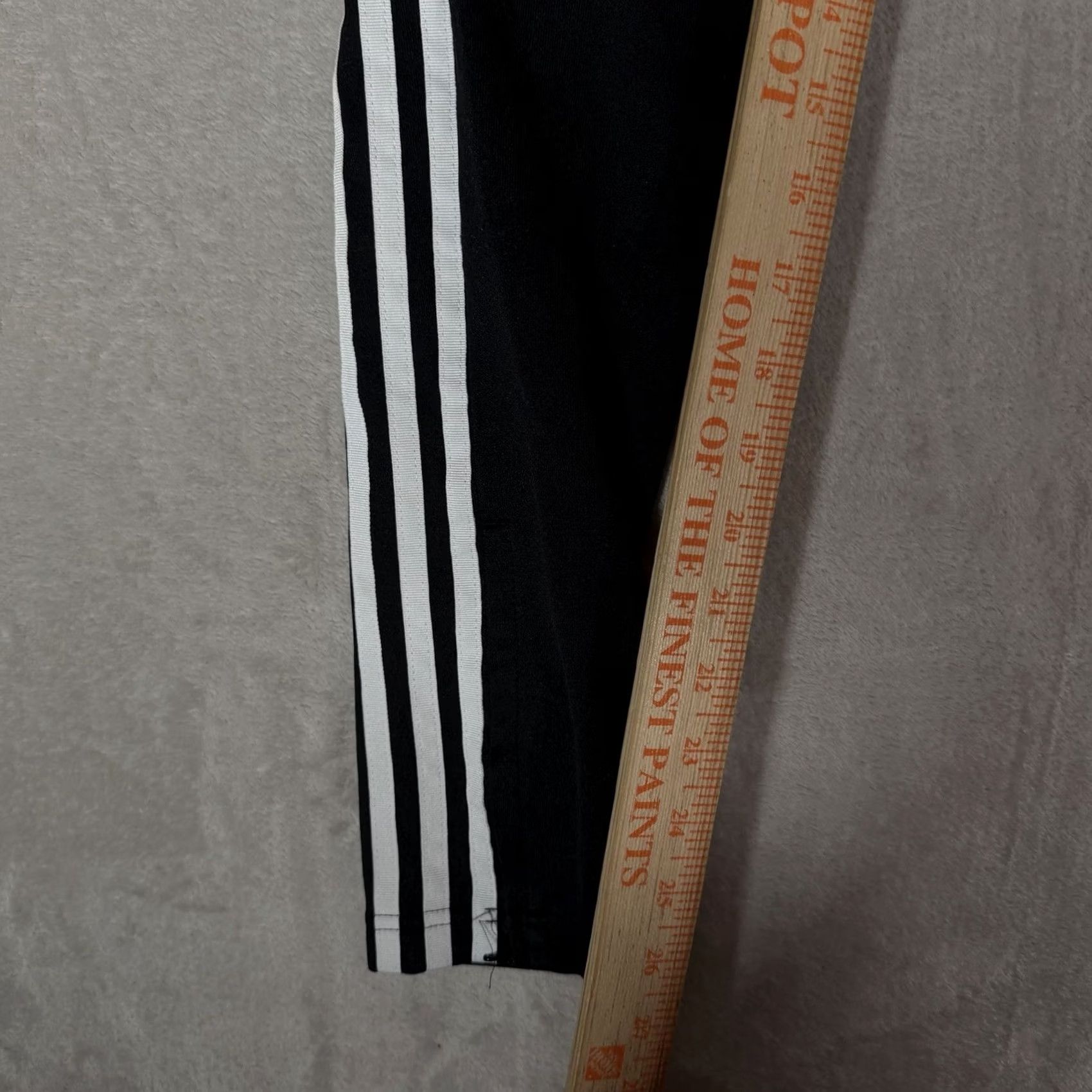 Adidas Adidas Womens Extra Small Black Track Pants Striped Ankle Zip Size 26" / US 2 / IT 38 - 6 Thumbnail