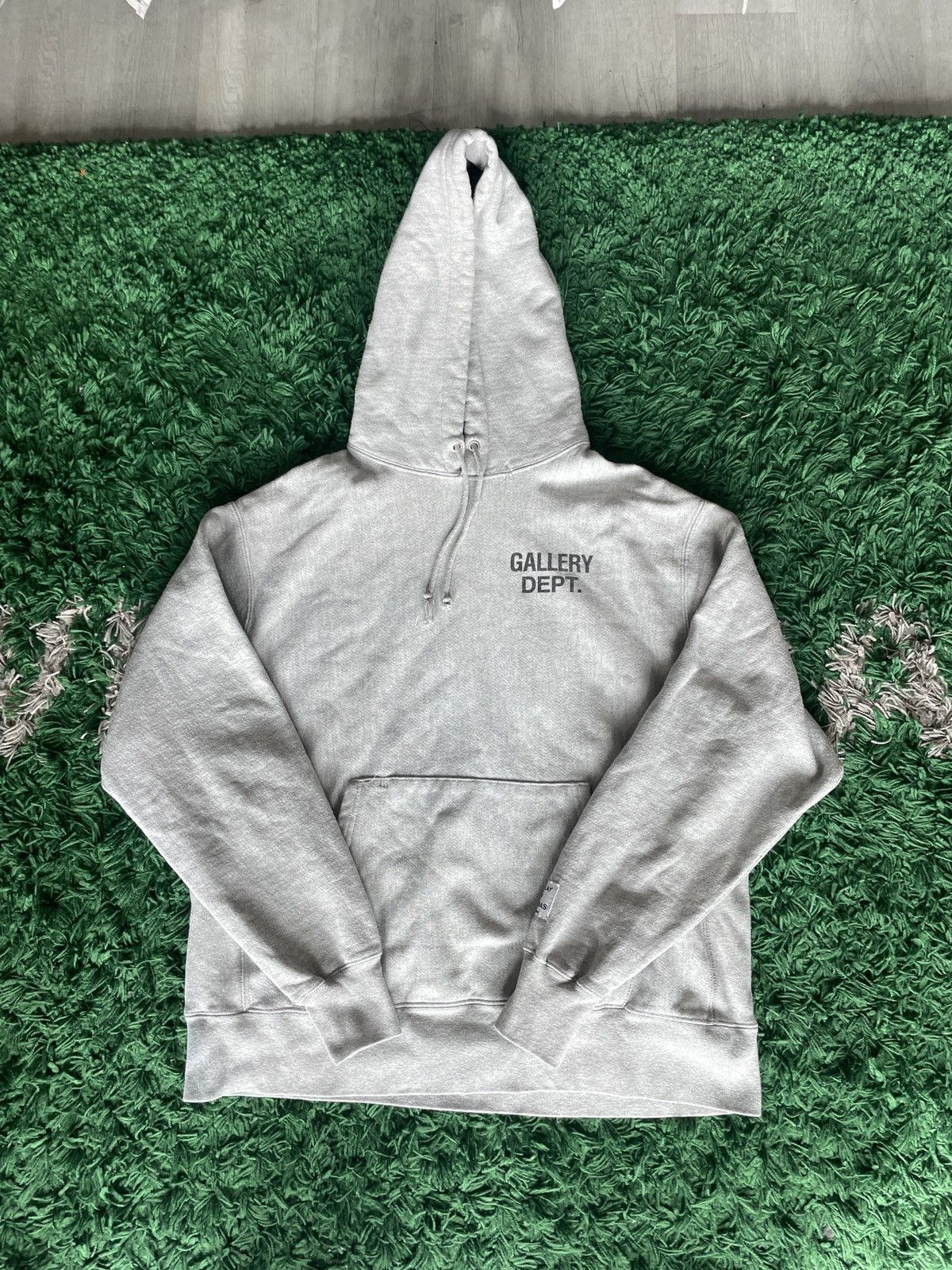 Gallery Dept. Basic Logo Hoodie Grey L