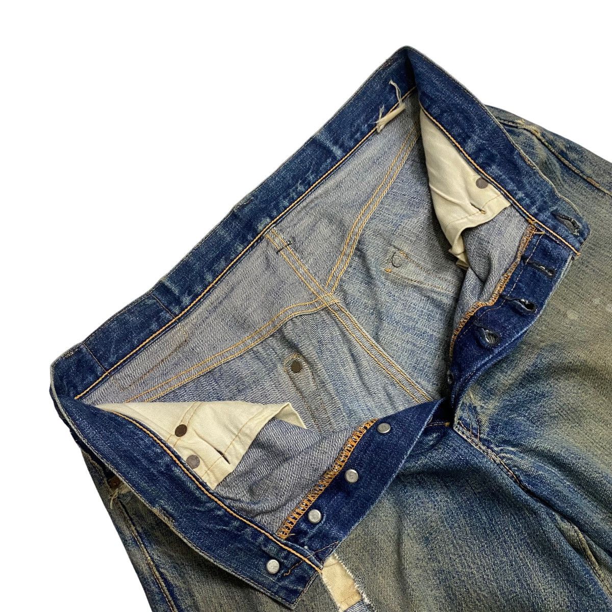 Sugar Cane Sugar Canes selvedge distressed denim homeless Size US 33 - 5 Thumbnail