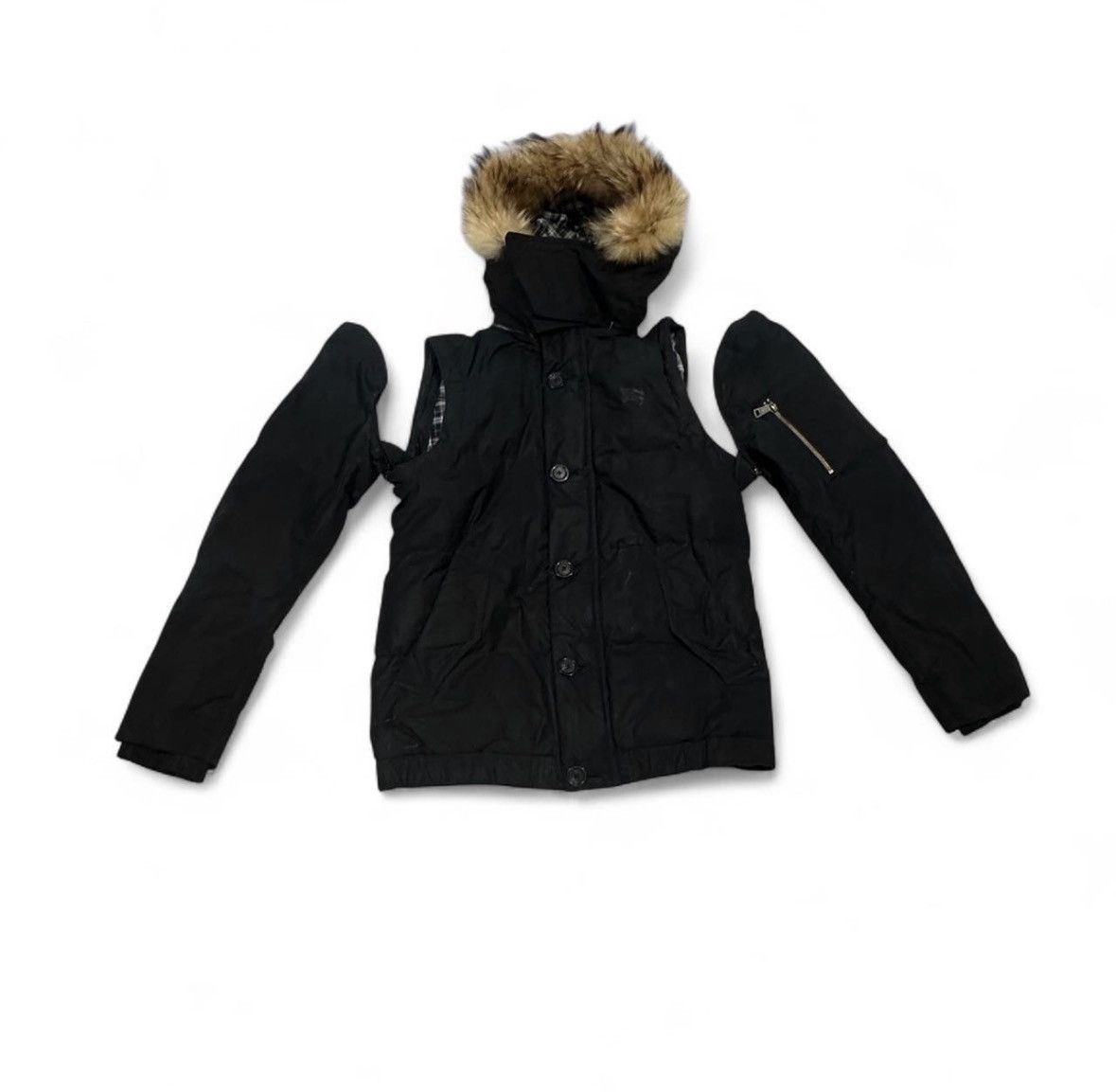 Other burberry x black label black parka Size US L / EU 52-54 / 3 - 2 Thumbnail
