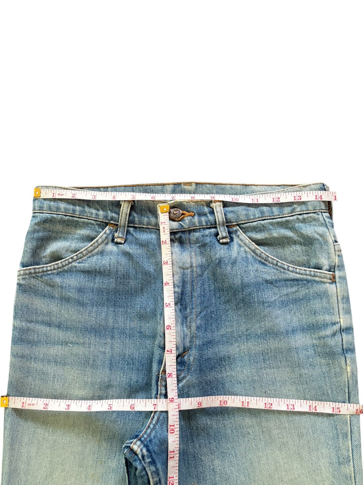 Levi's Vintage Levis Orange Tab Faded Wash Distress Flare Jeans Size 29" - 6 Thumbnail