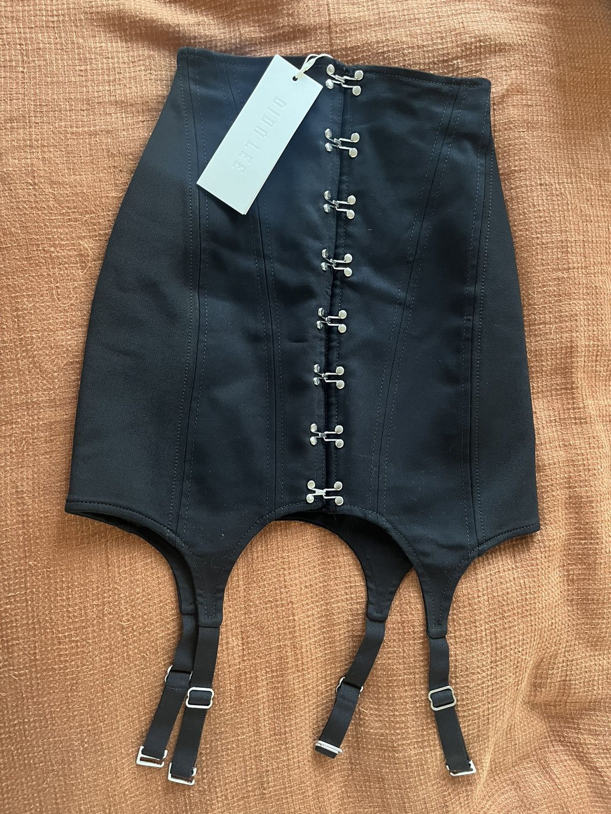 Dion Lee Black Corset Skirt, Women's (Size 23)