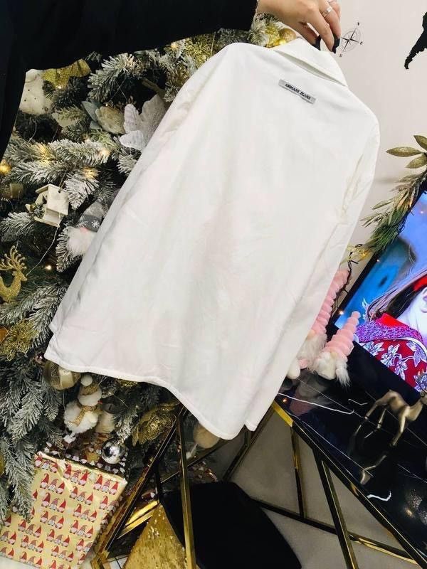 Giorgio Armani Armani Jeans Made in Italy White Overshirt – Size 40 / S Size S / US 4 / IT 40 - 5 Thumbnail