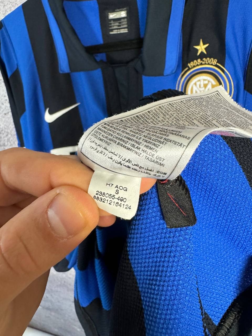 Nike × Vintage Vintage Inter Milan 2007/08 Nike Soccer Jersey Small Size US S / EU 44-46 / 1 - 15 Thumbnail