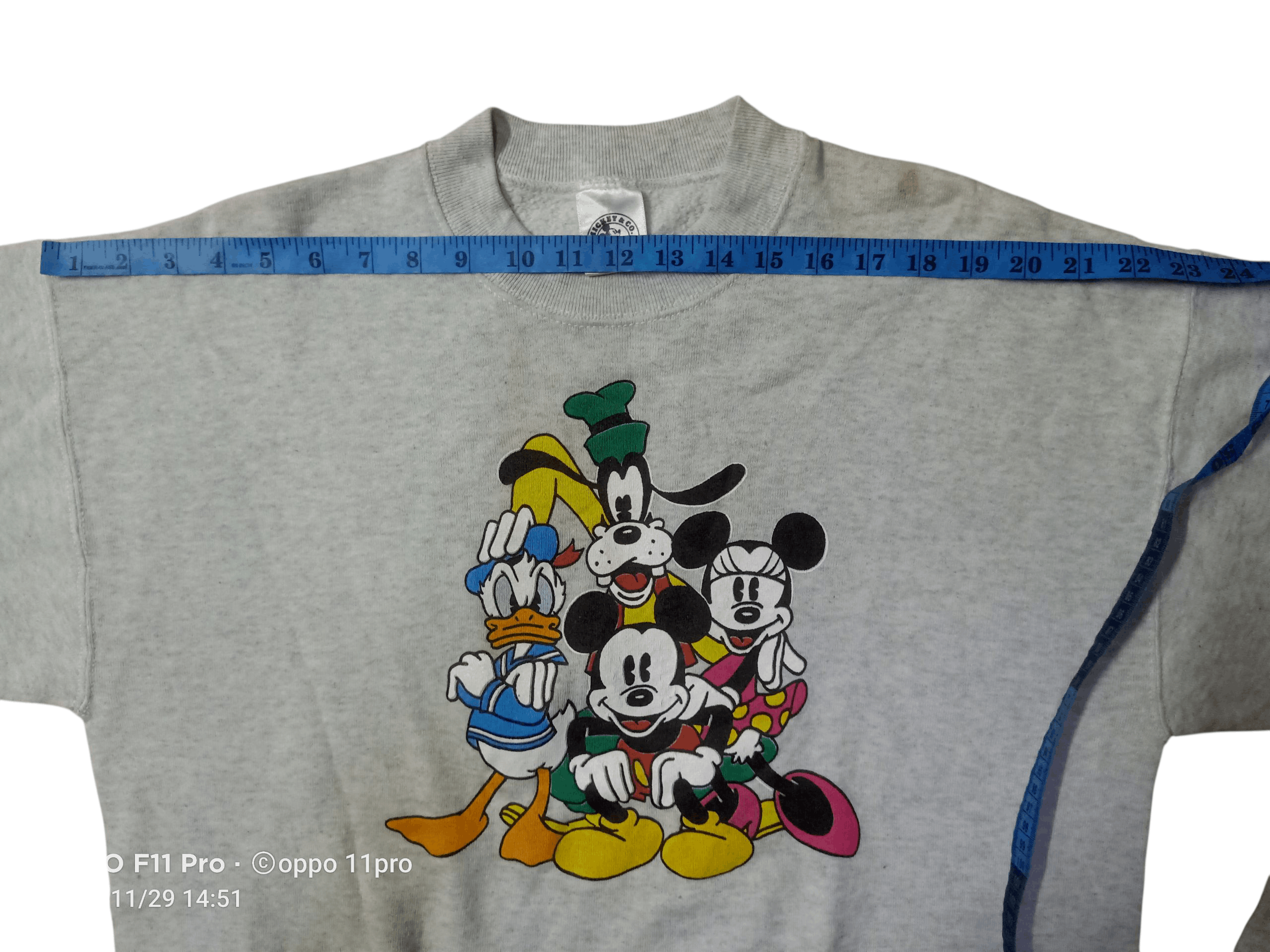 Mickey Mouse Mickey Sweatshirt Men Crewneck Big Logo Cartoons Size US L / EU 52-54 / 3 - 10 Thumbnail